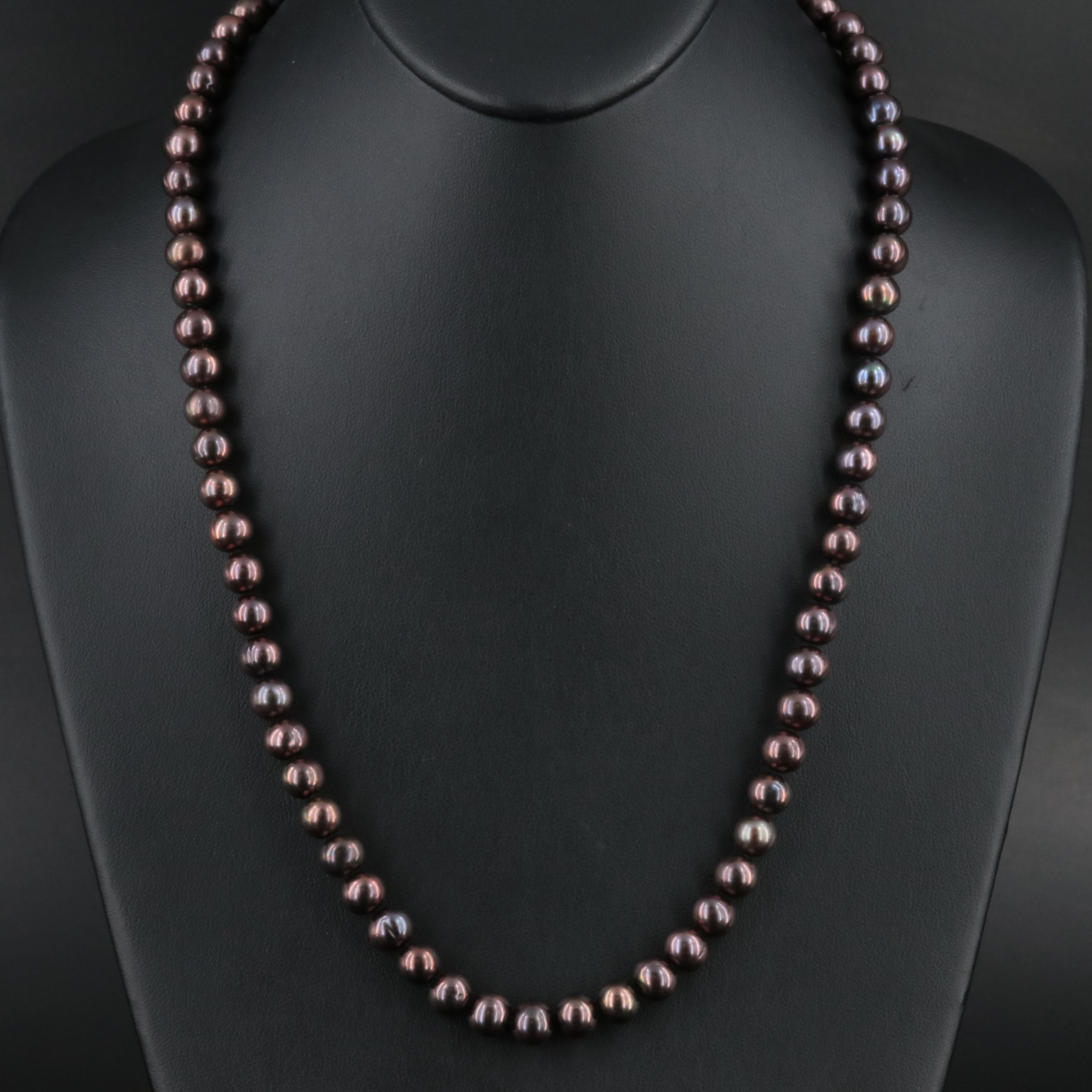 Pearl Necklace with 14K Clasp
