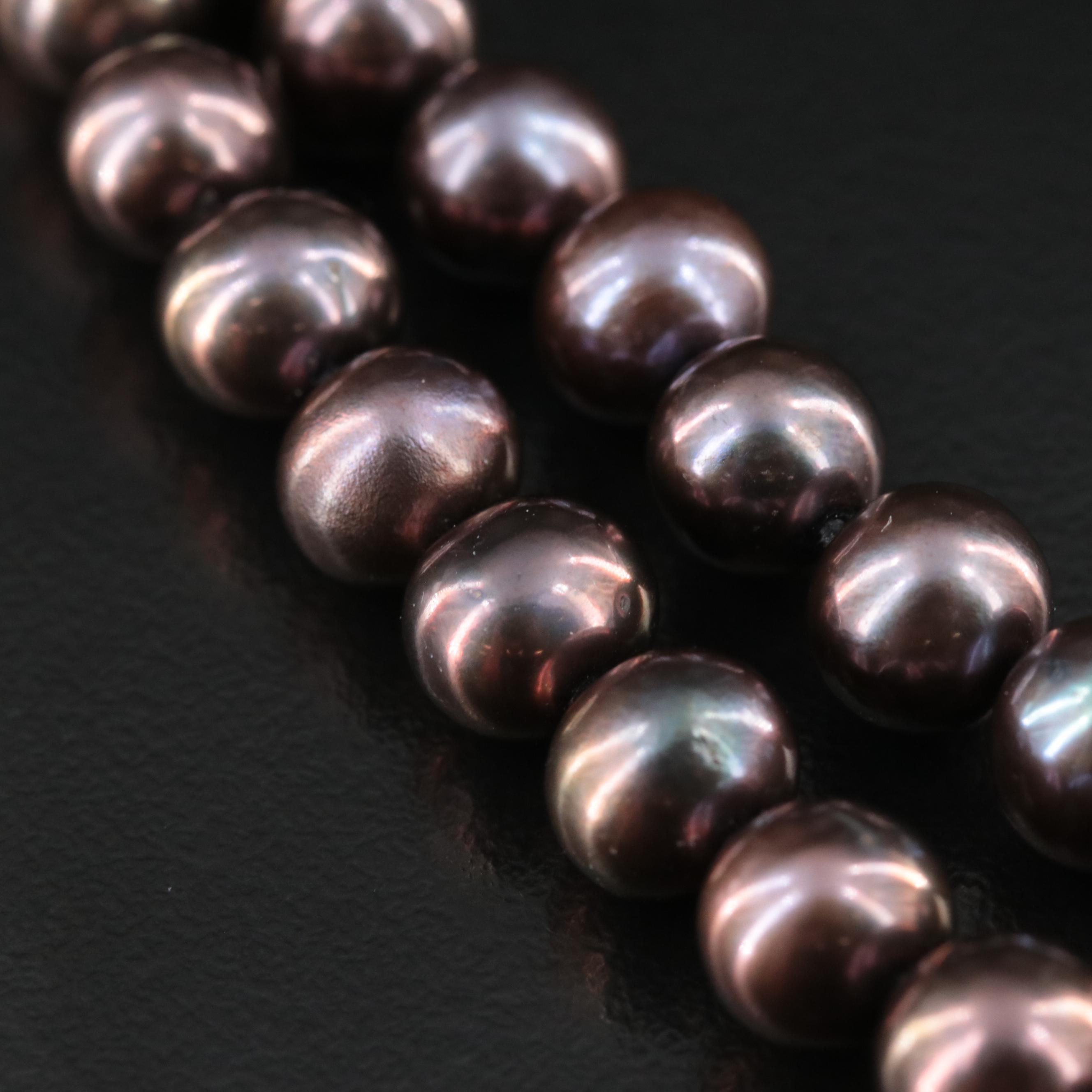 Pearl Necklace with 14K Clasp