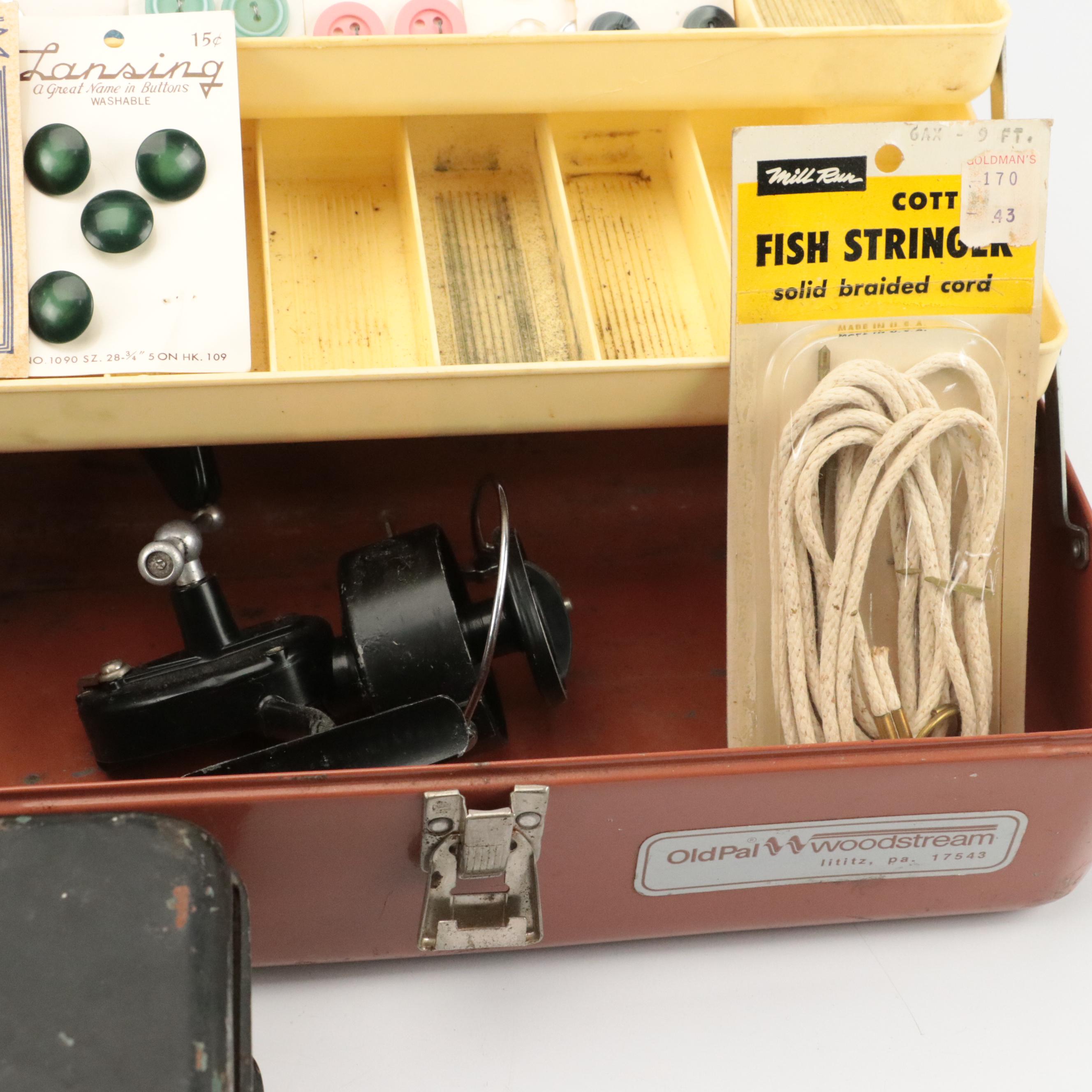 Woodstream Old Pal Minnow Bucket with Tackle Boxes and More EBTH