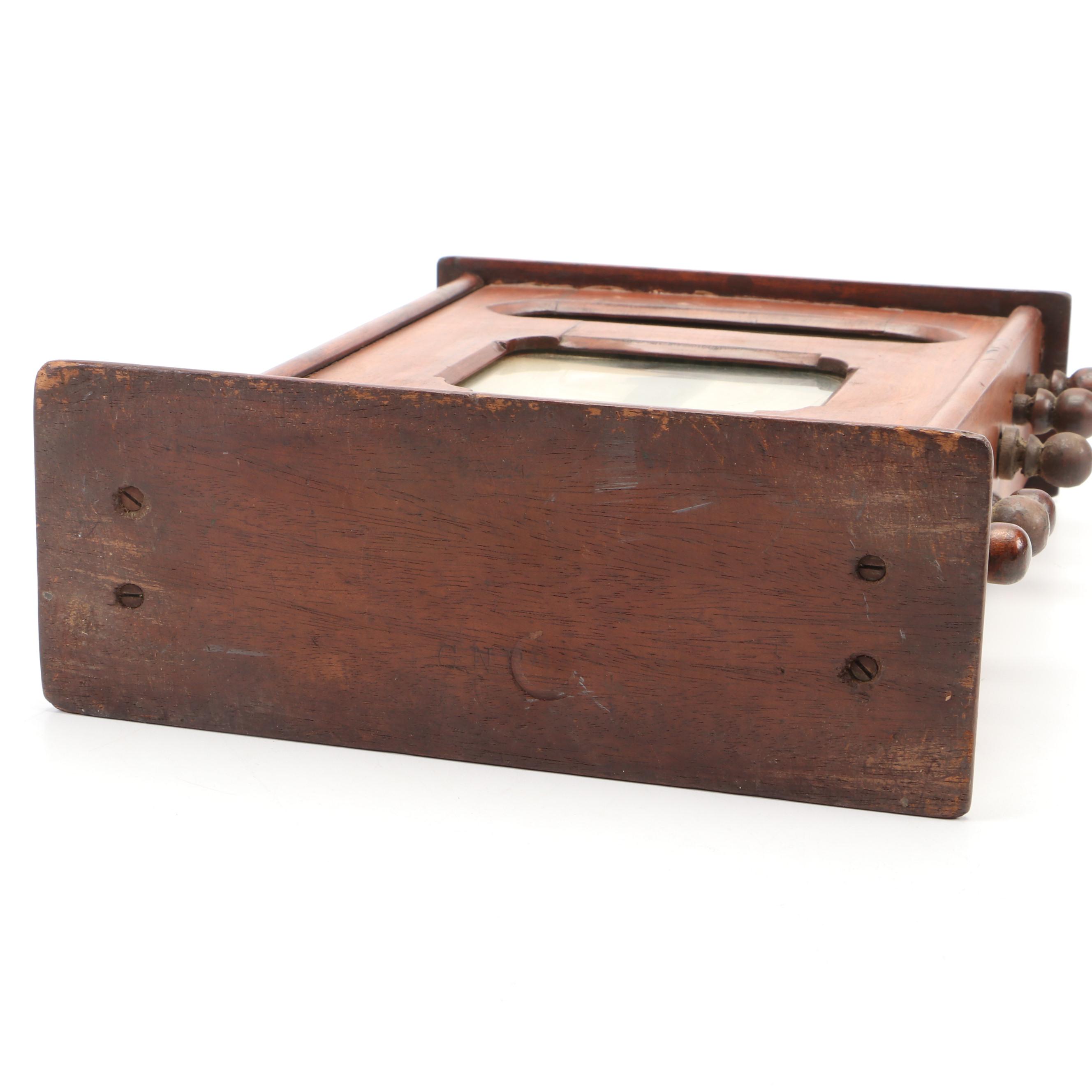 Wooden Tabletop Scroll Perpetual Calendar