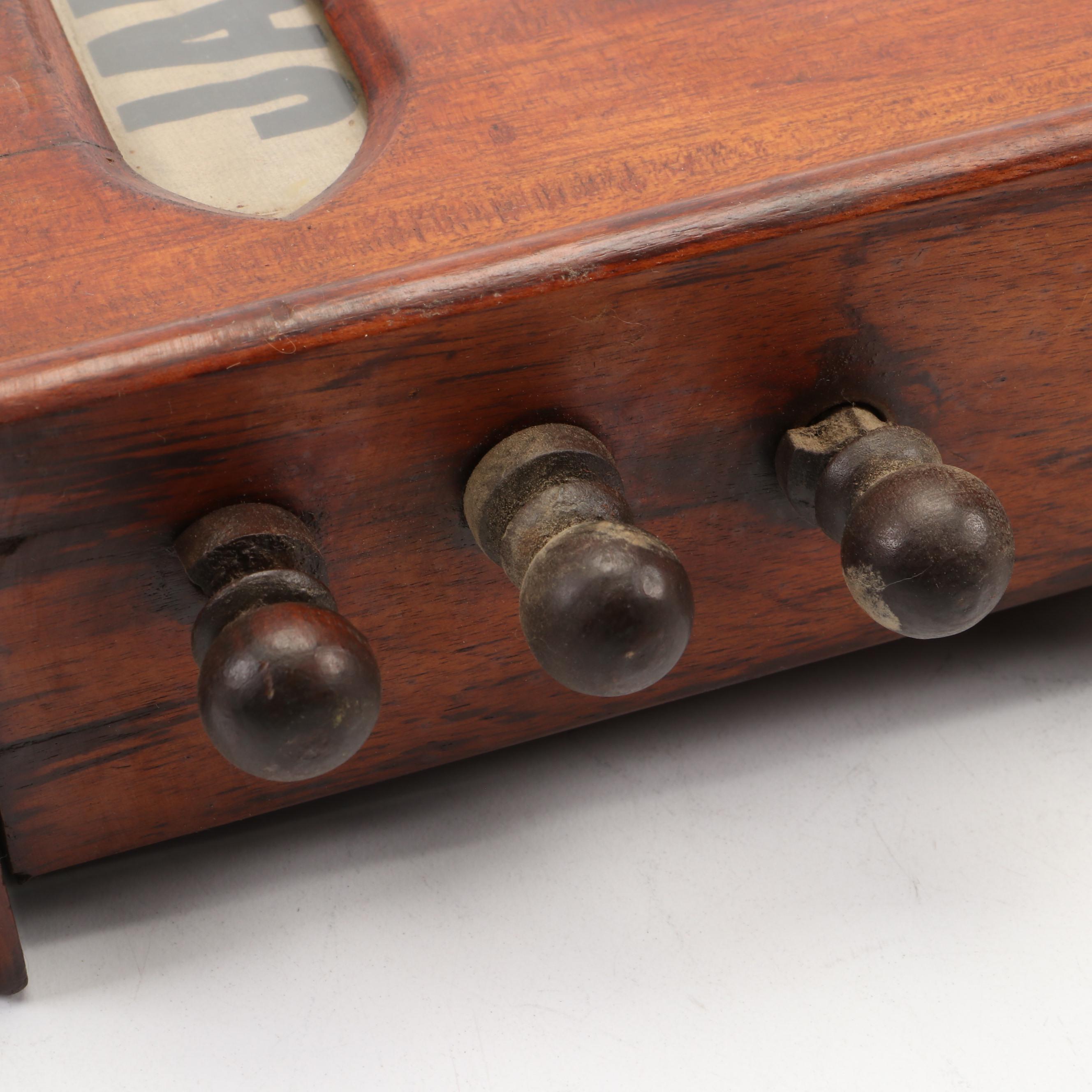 Wooden Tabletop Scroll Perpetual Calendar