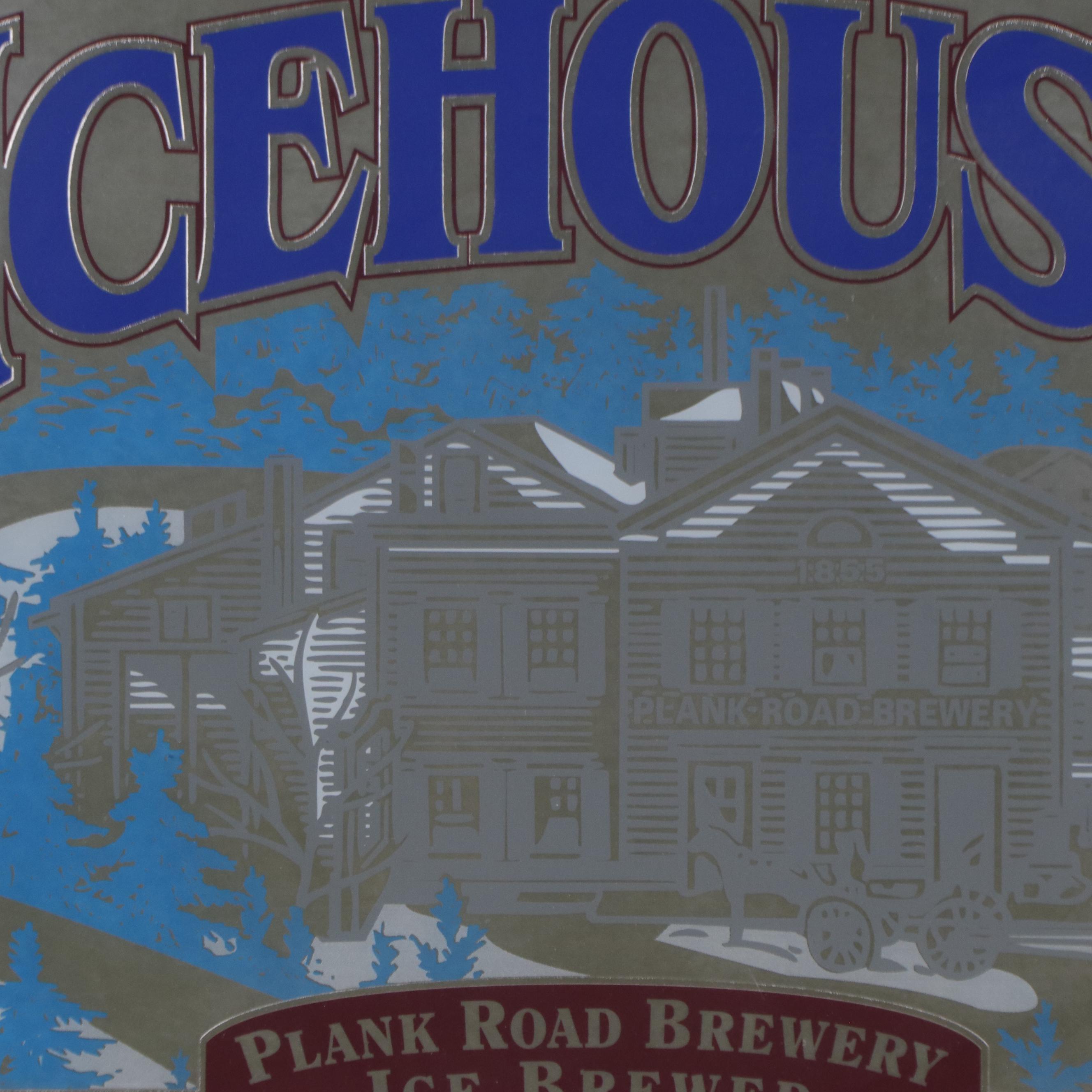 Plank Road Brewery Icehouse Mirror Advertisement Sign