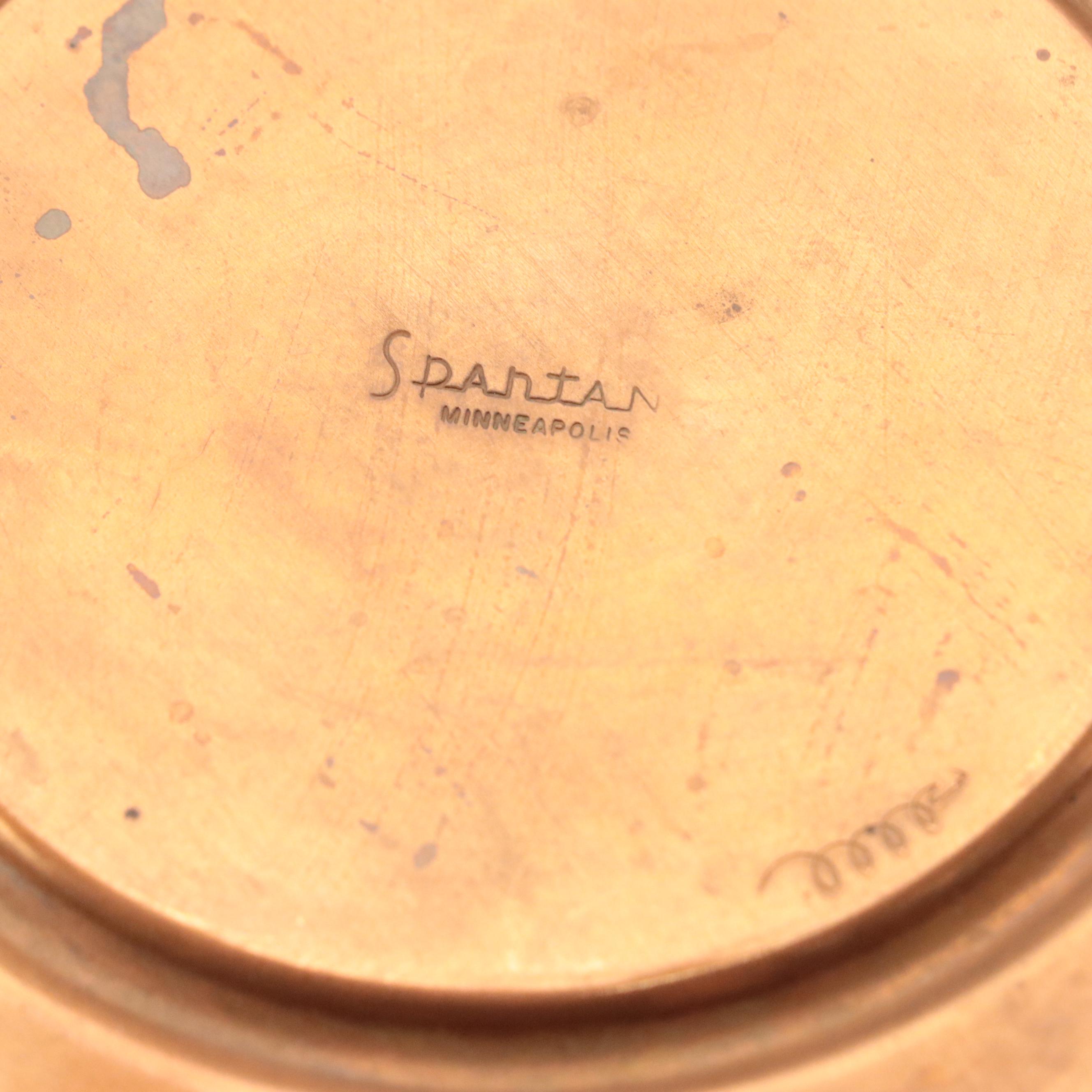 Gregorian Copper Ashtray with Other Copper Kettles and Kitchenware