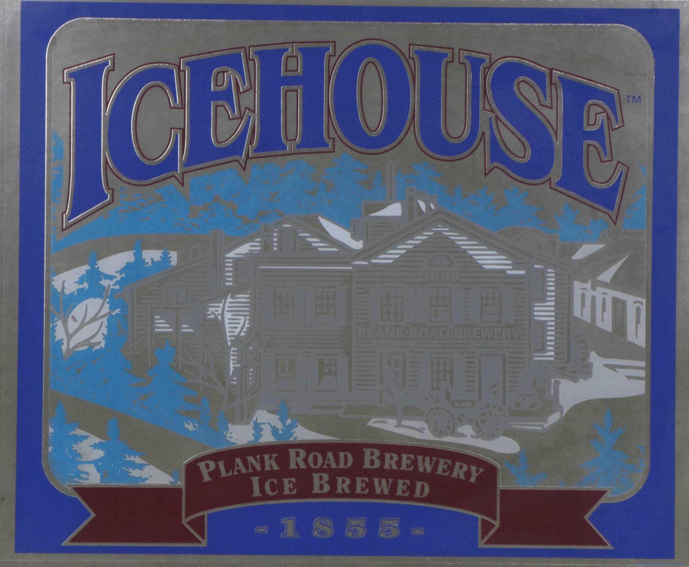 Plank Road Brewery Icehouse Mirror Advertisement Sign
