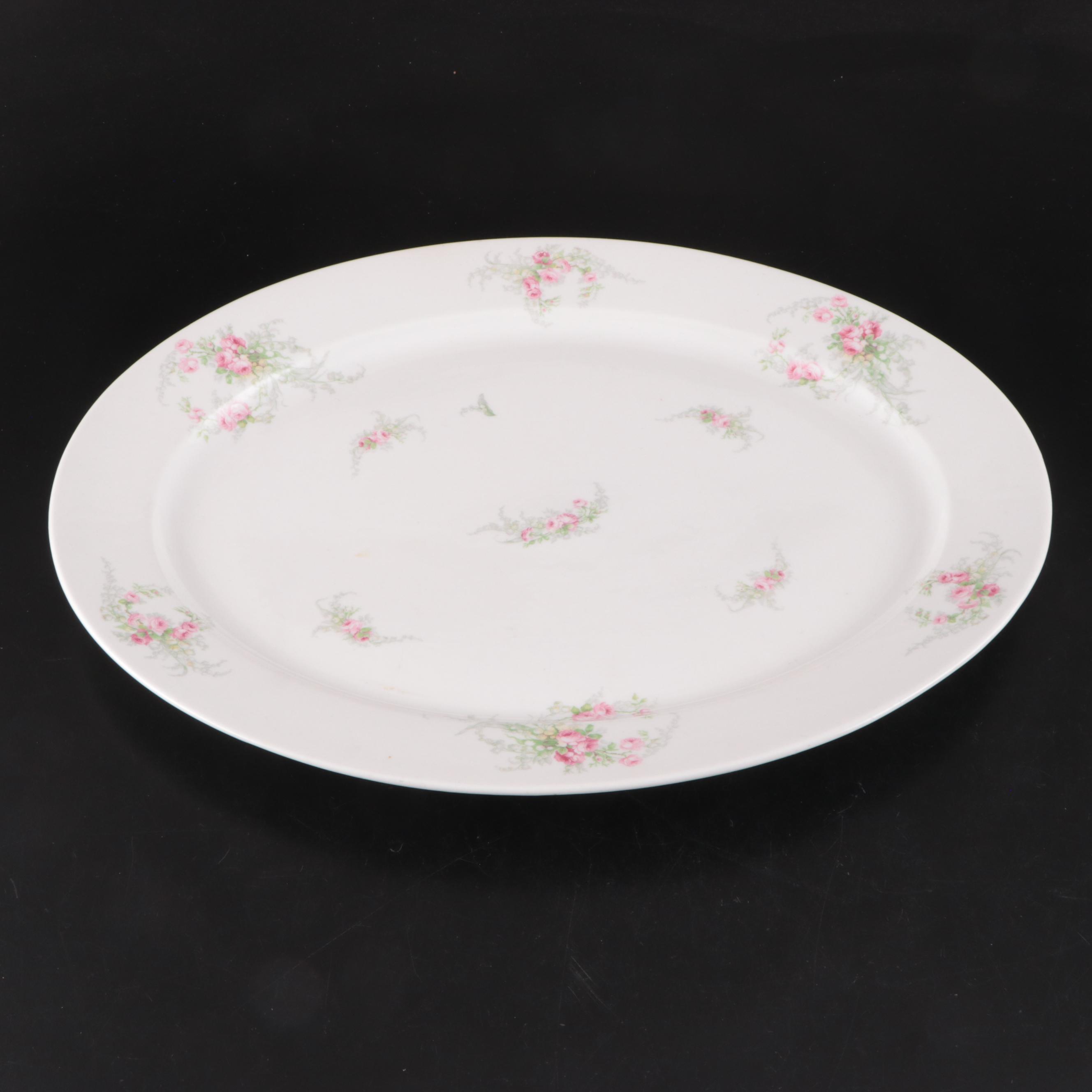 William Guerin & Co. Limoges Porcelain Plates and Serving Platter EBTH