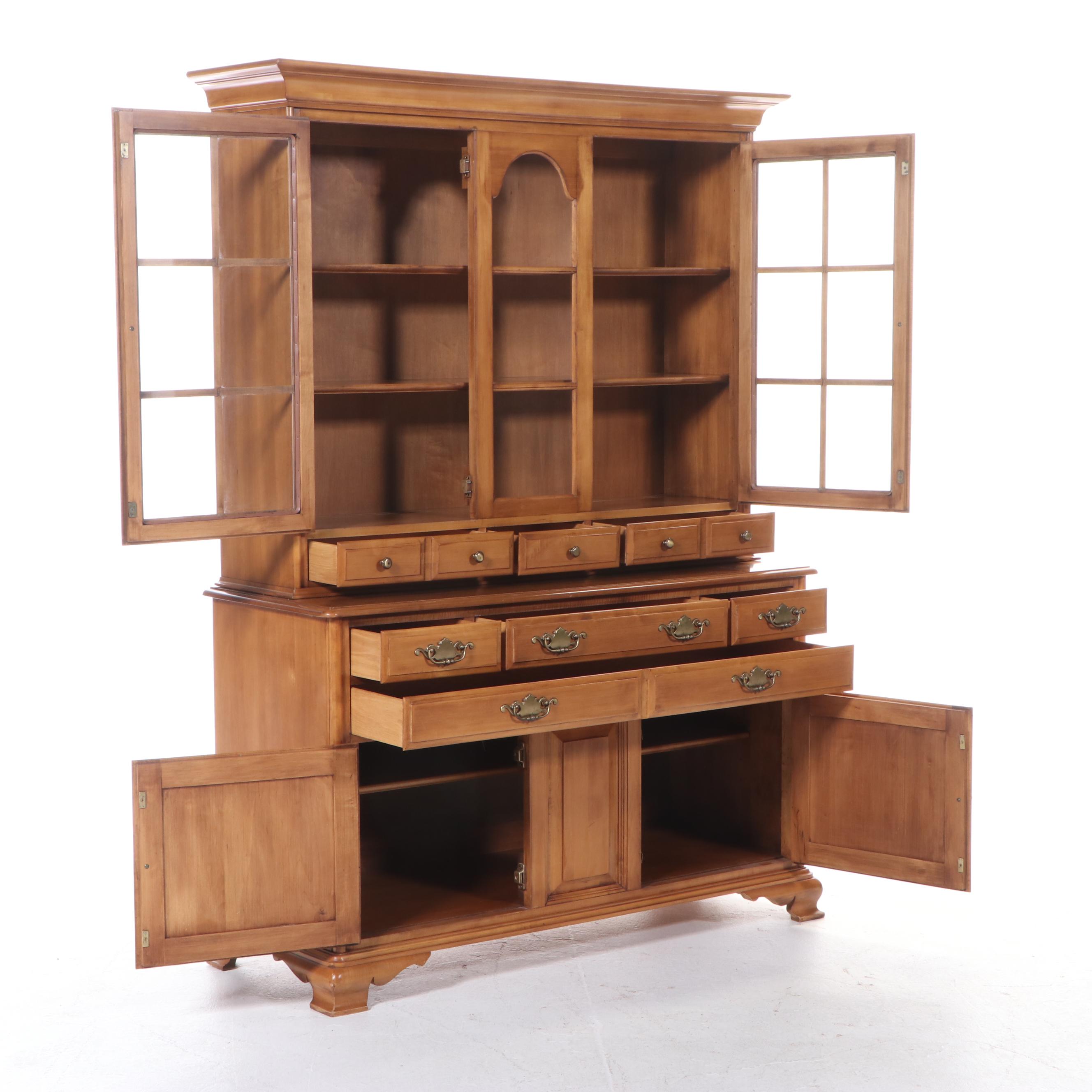 Taylor-Jamestown Federal Style Maple China Cabinet