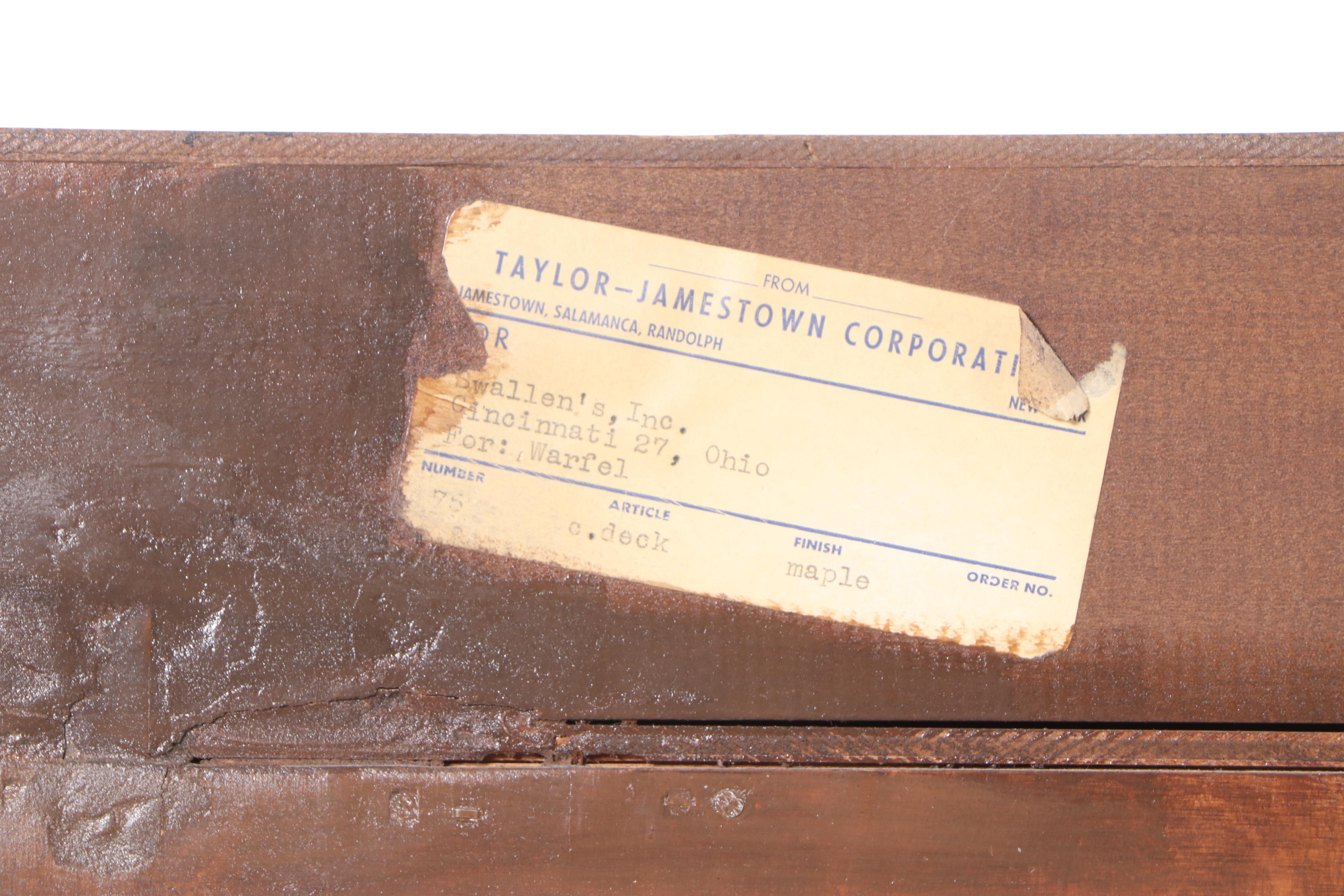 Taylor-Jamestown Federal Style Maple China Cabinet