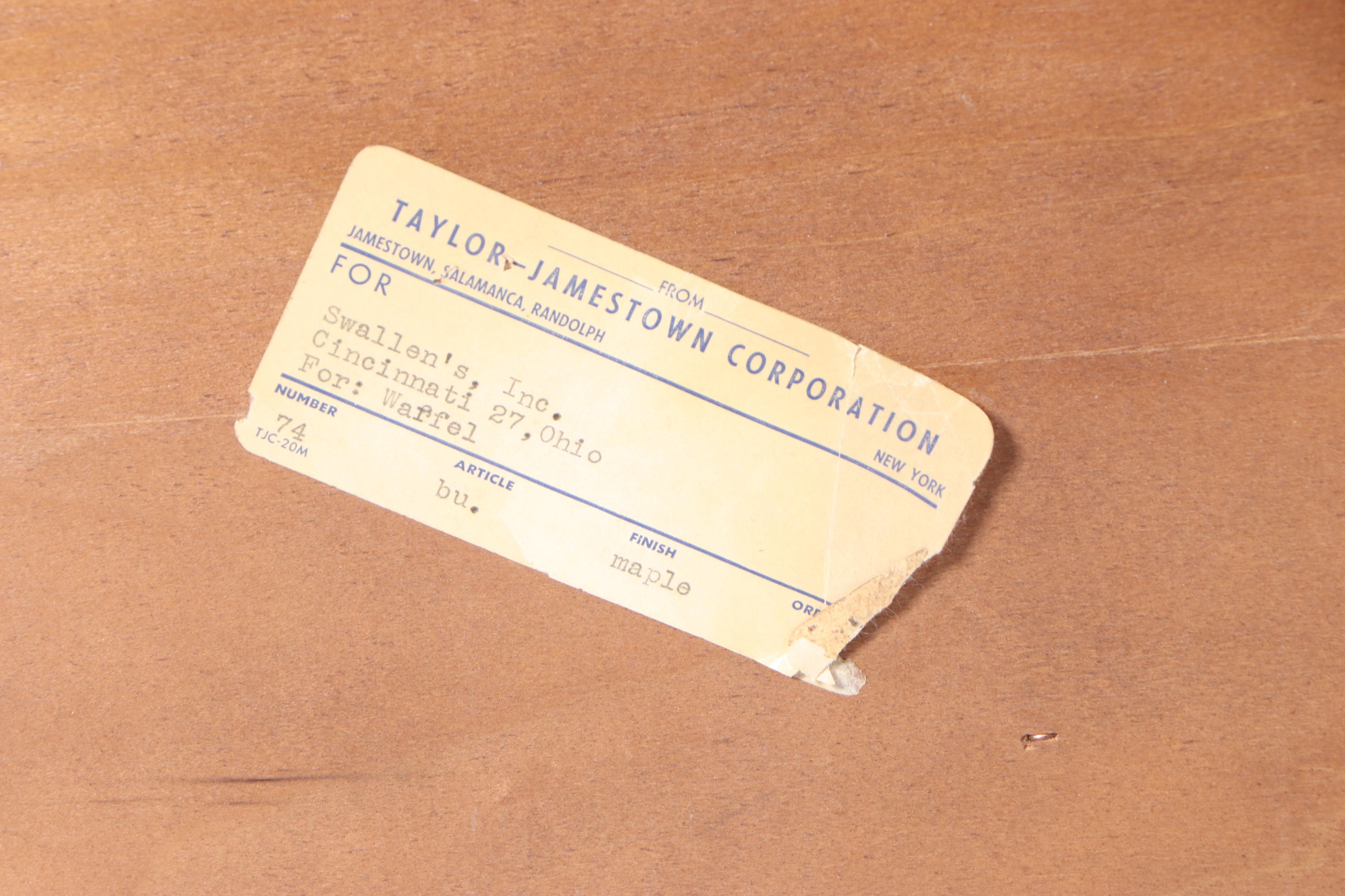 Taylor-Jamestown Federal Style Maple China Cabinet