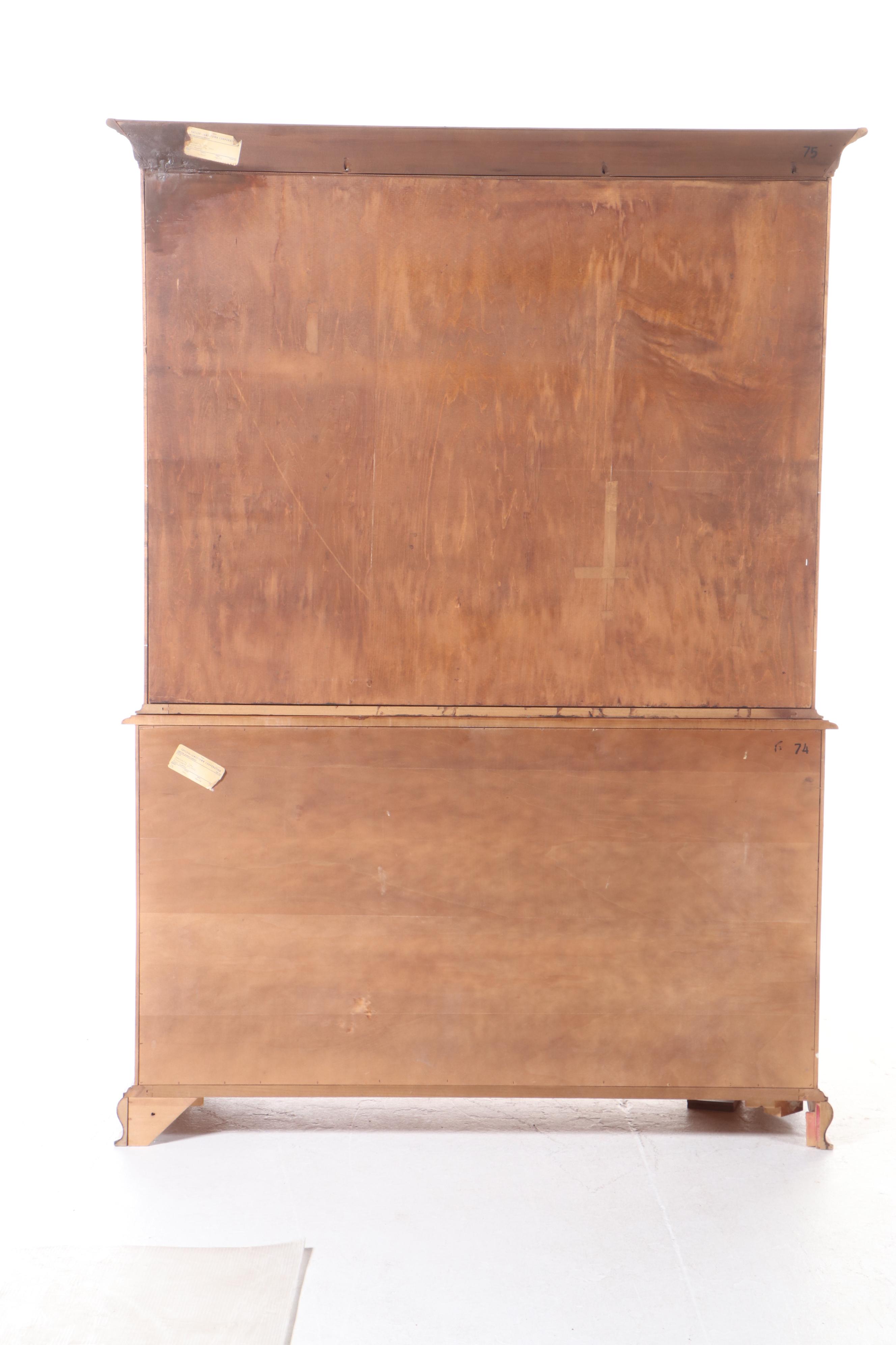 Taylor-Jamestown Federal Style Maple China Cabinet