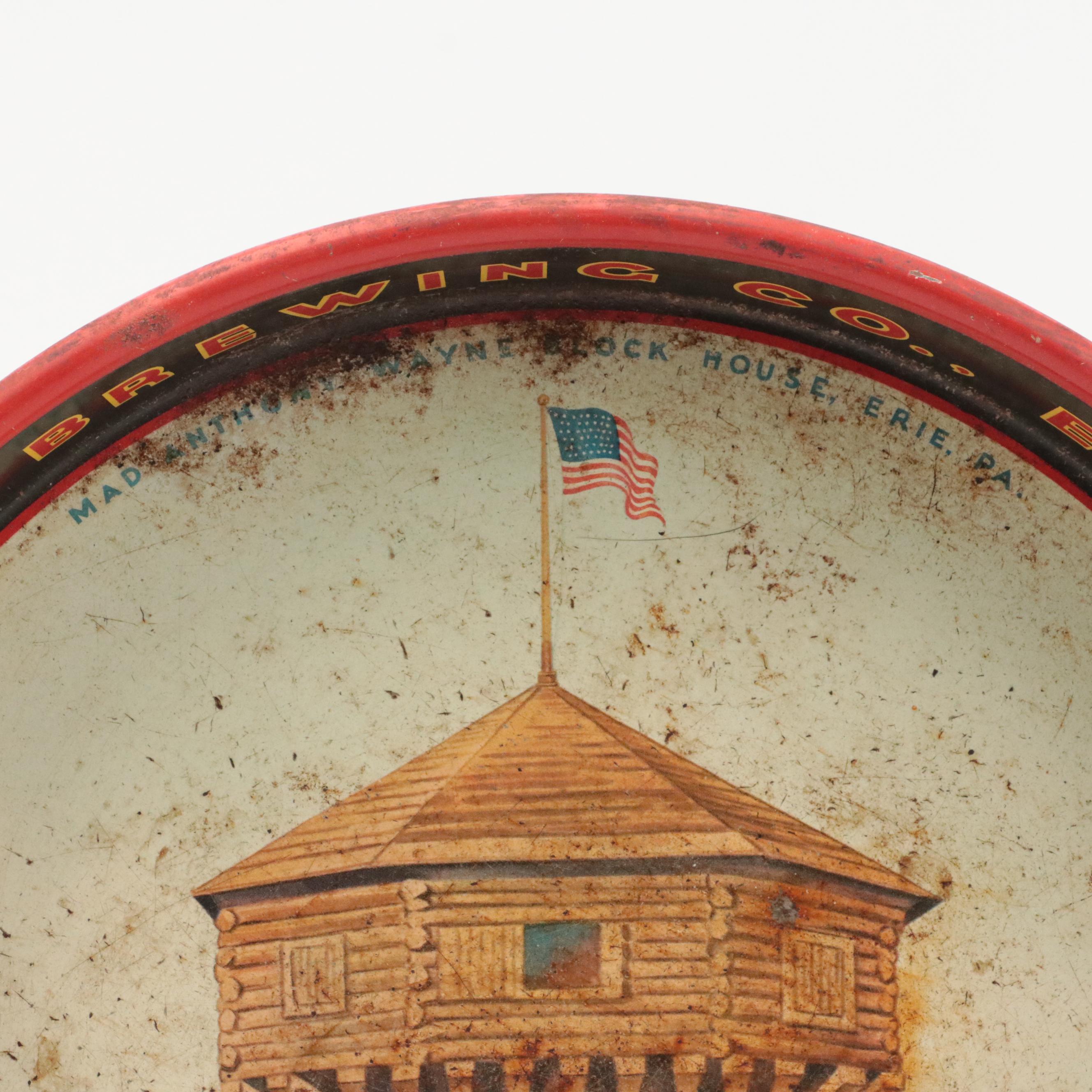 Old Shay and Wayne Brewing Beer Trays with Grizzly Beer Bottle Holder