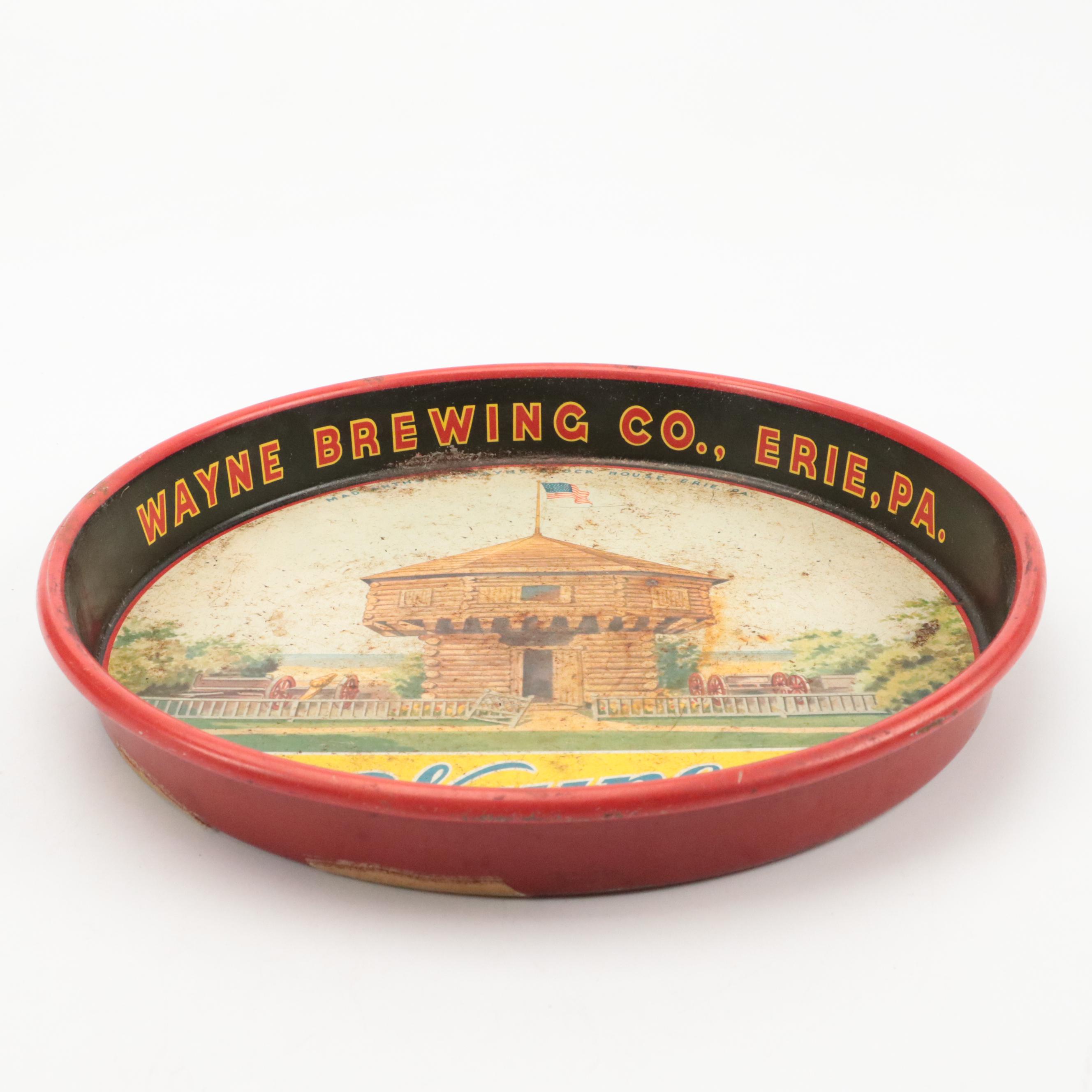 Old Shay and Wayne Brewing Beer Trays with Grizzly Beer Bottle Holder