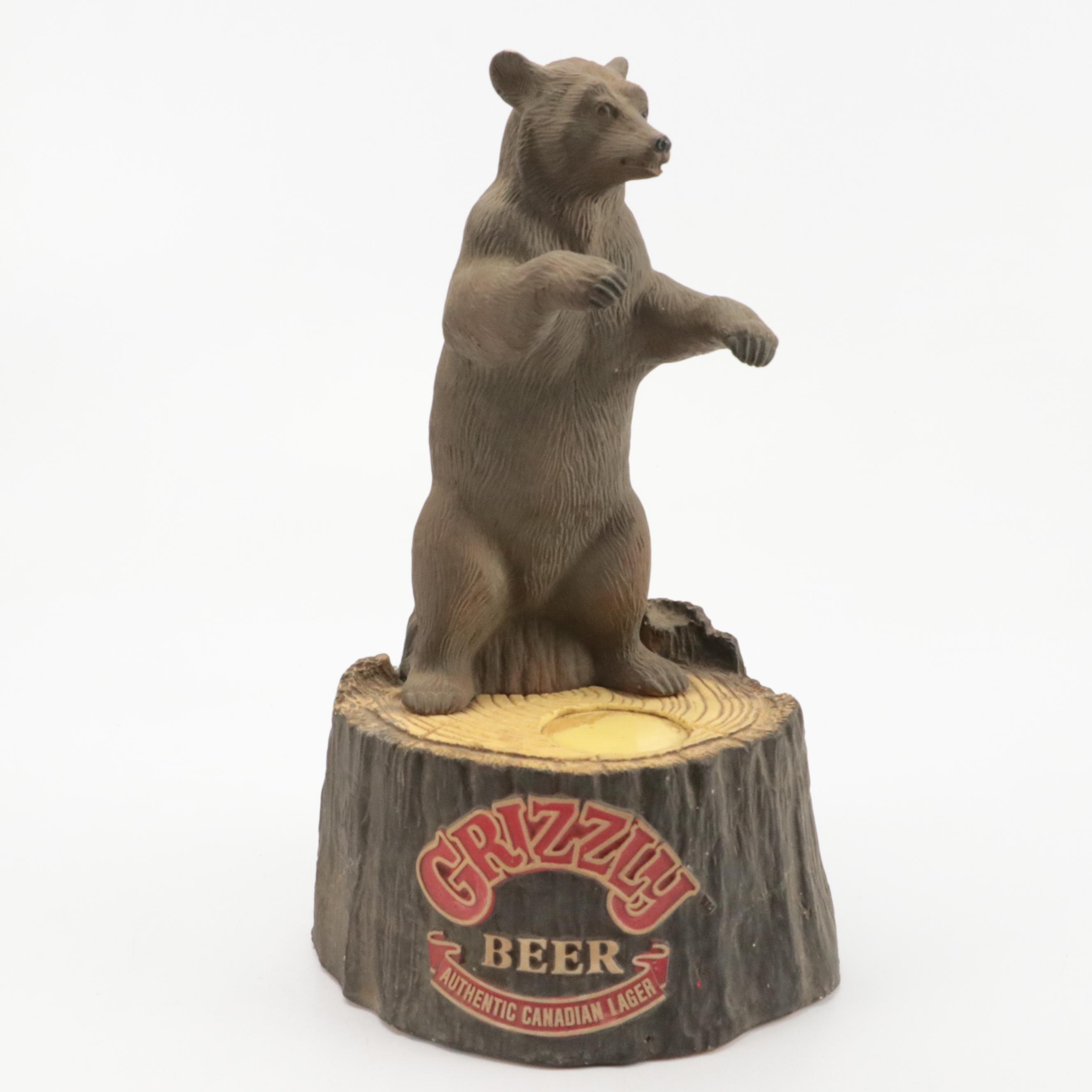 Old Shay and Wayne Brewing Beer Trays with Grizzly Beer Bottle Holder