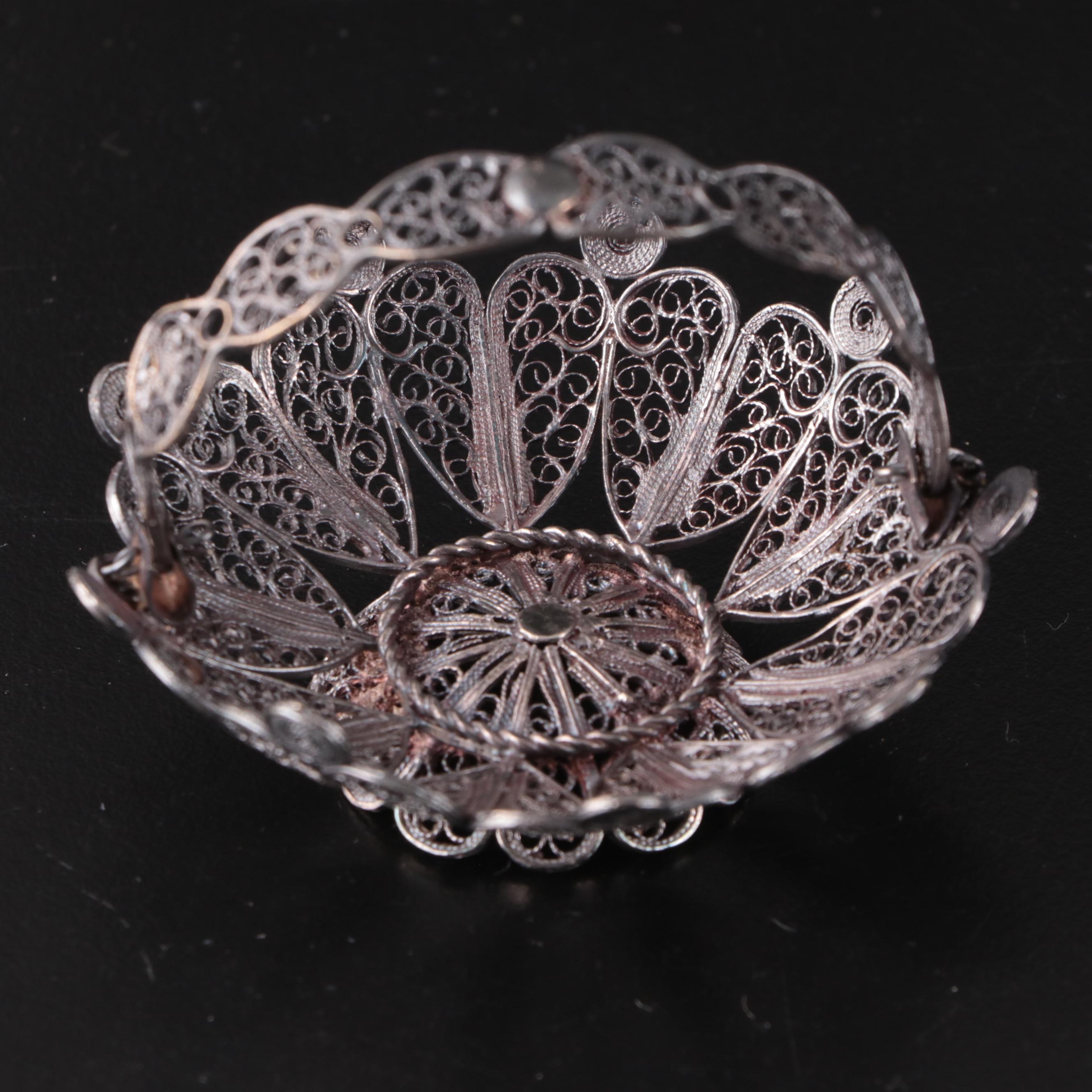 Towle and Gorham Sterling Silver  Baby Cups and Filigree Basket