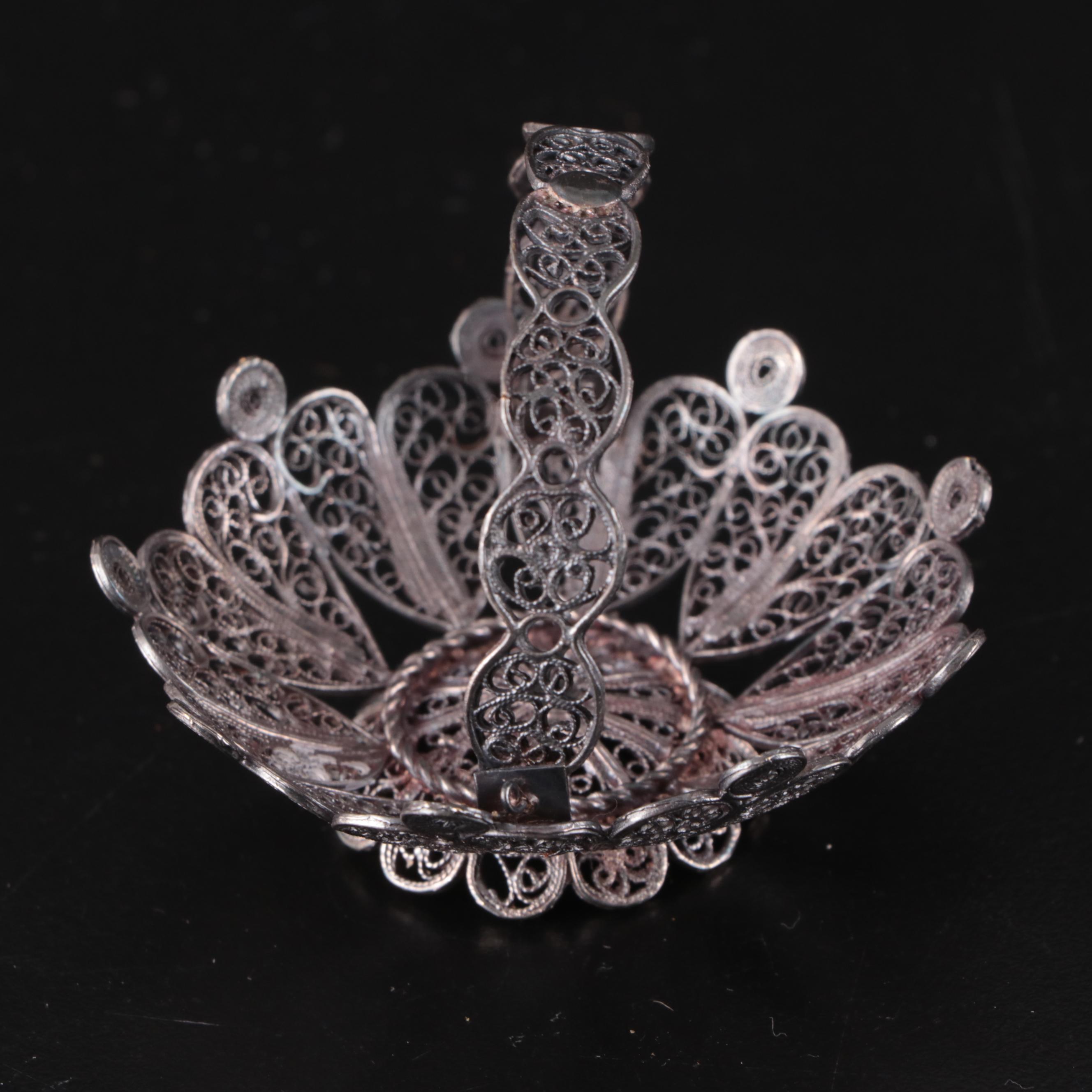 Towle and Gorham Sterling Silver  Baby Cups and Filigree Basket