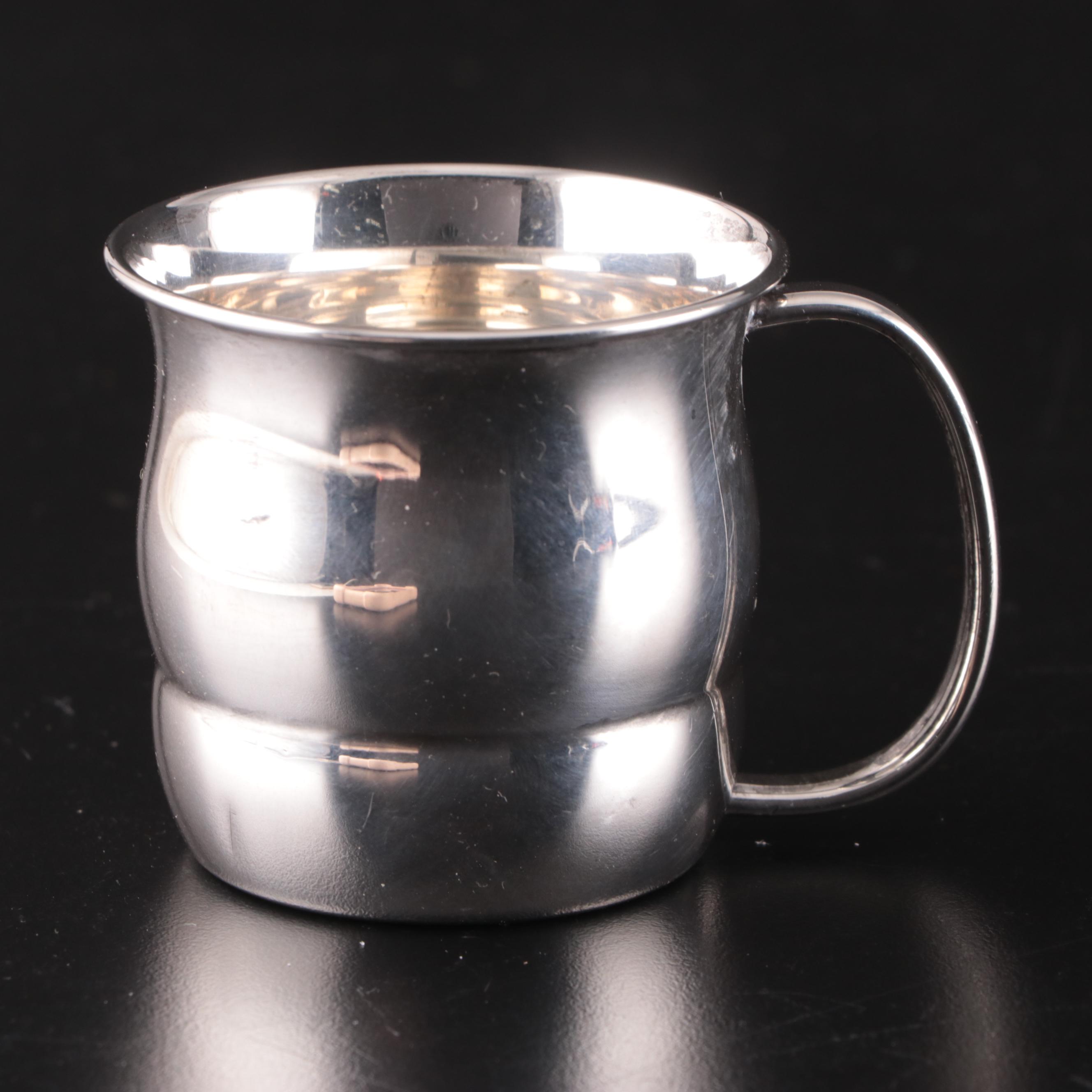 Towle and Gorham Sterling Silver  Baby Cups and Filigree Basket