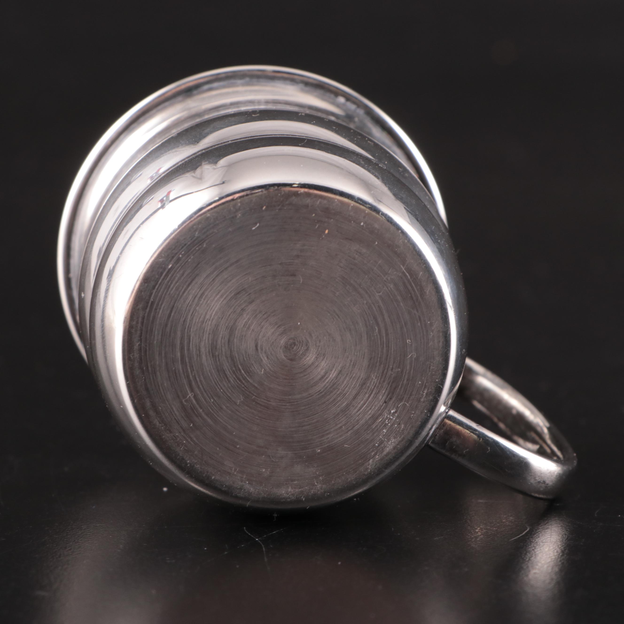 Towle and Gorham Sterling Silver  Baby Cups and Filigree Basket