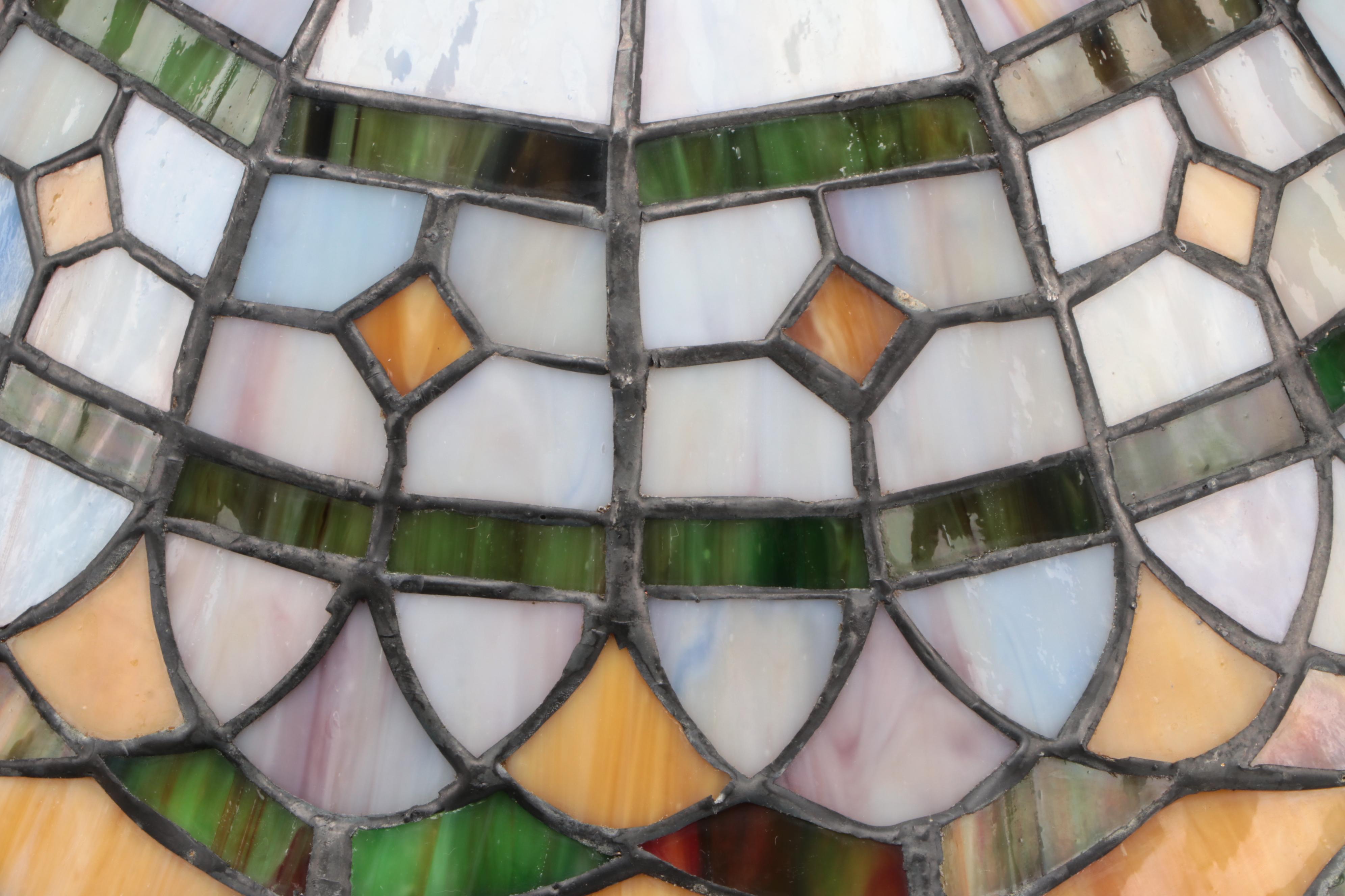 Three Arts & Crafts Style Medallion Flush Mount Ceiling Lights