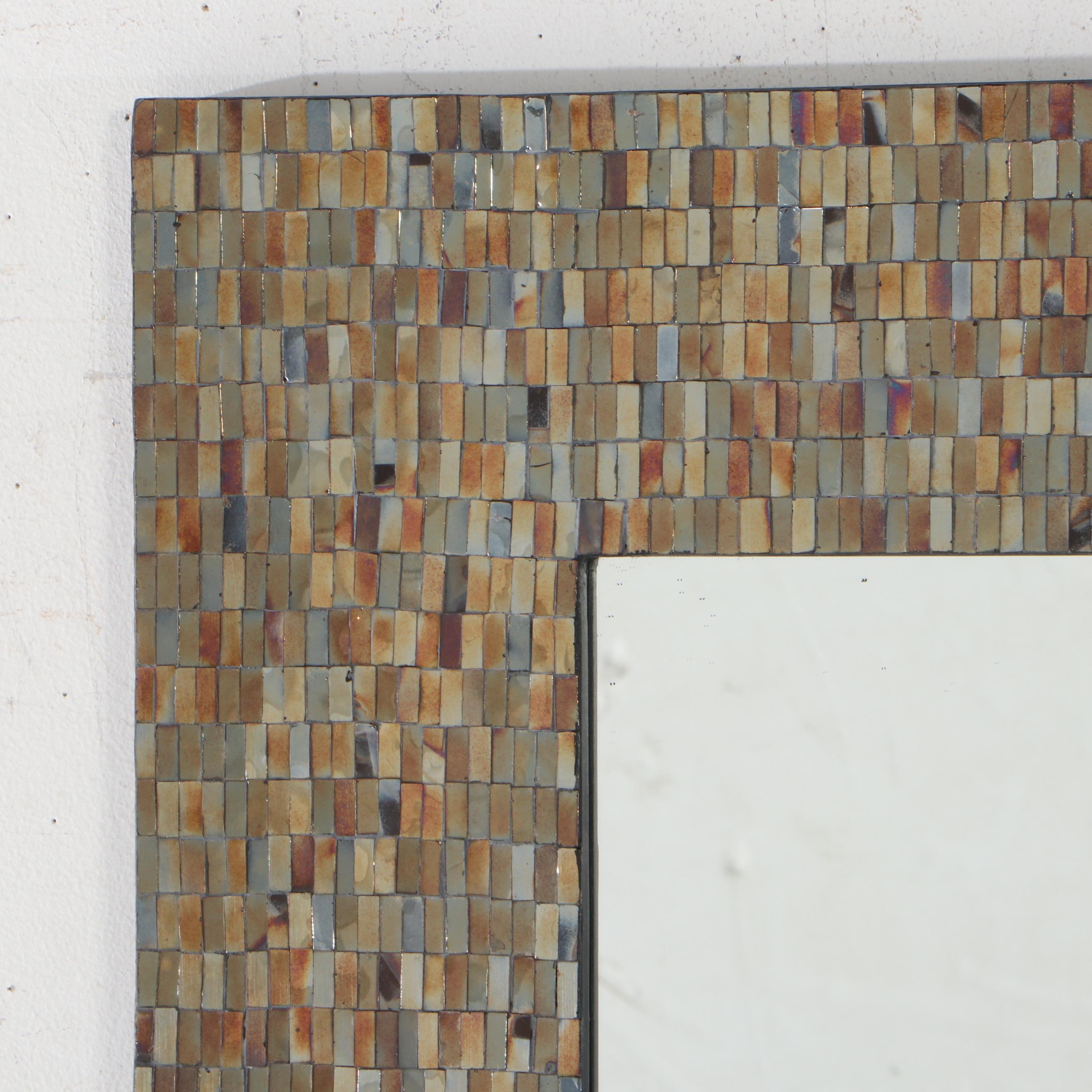 Mosaic Tile Framed Wall Mirror