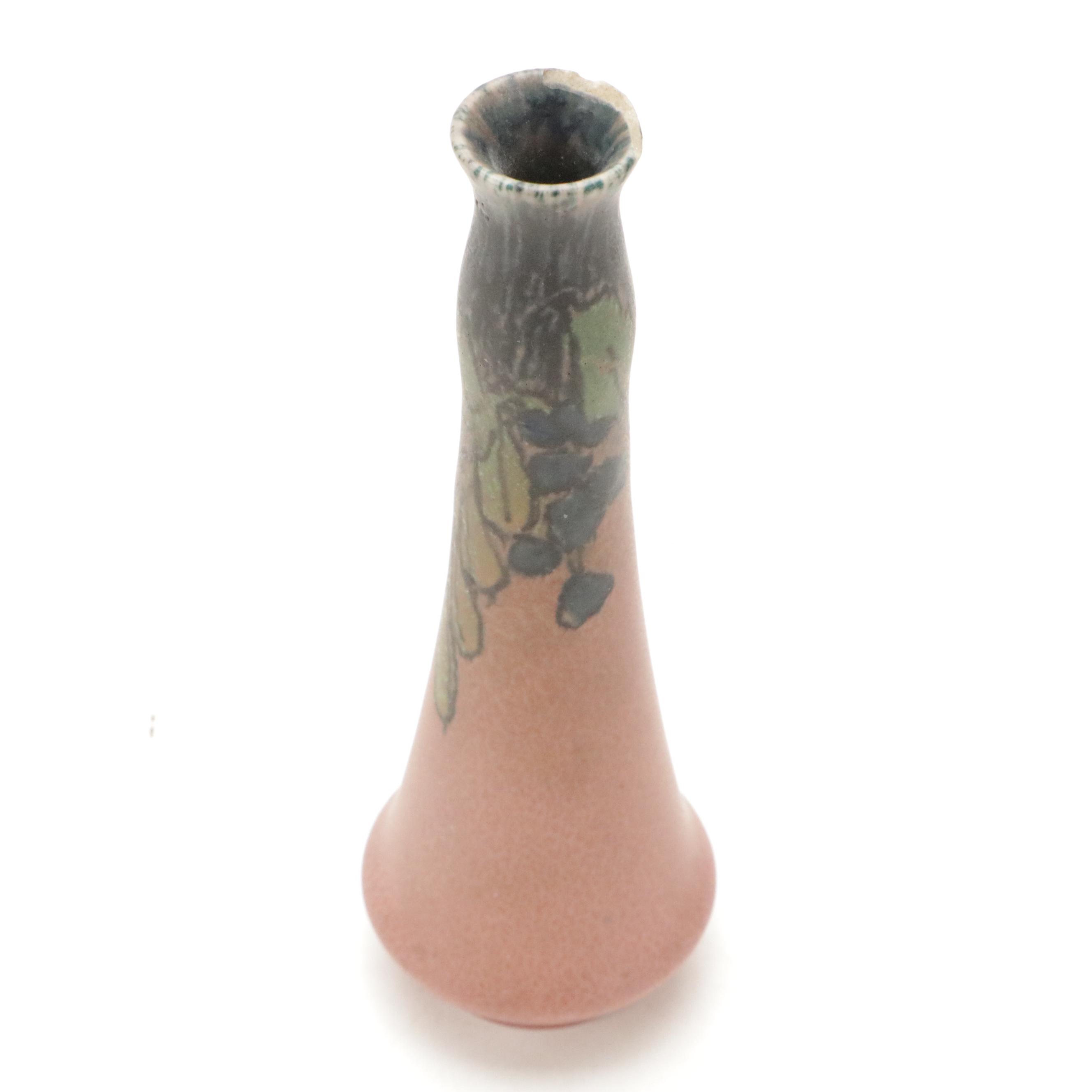 Rookwood Pottery Matte Glaze Ceramic Vases, 1922 and 1935