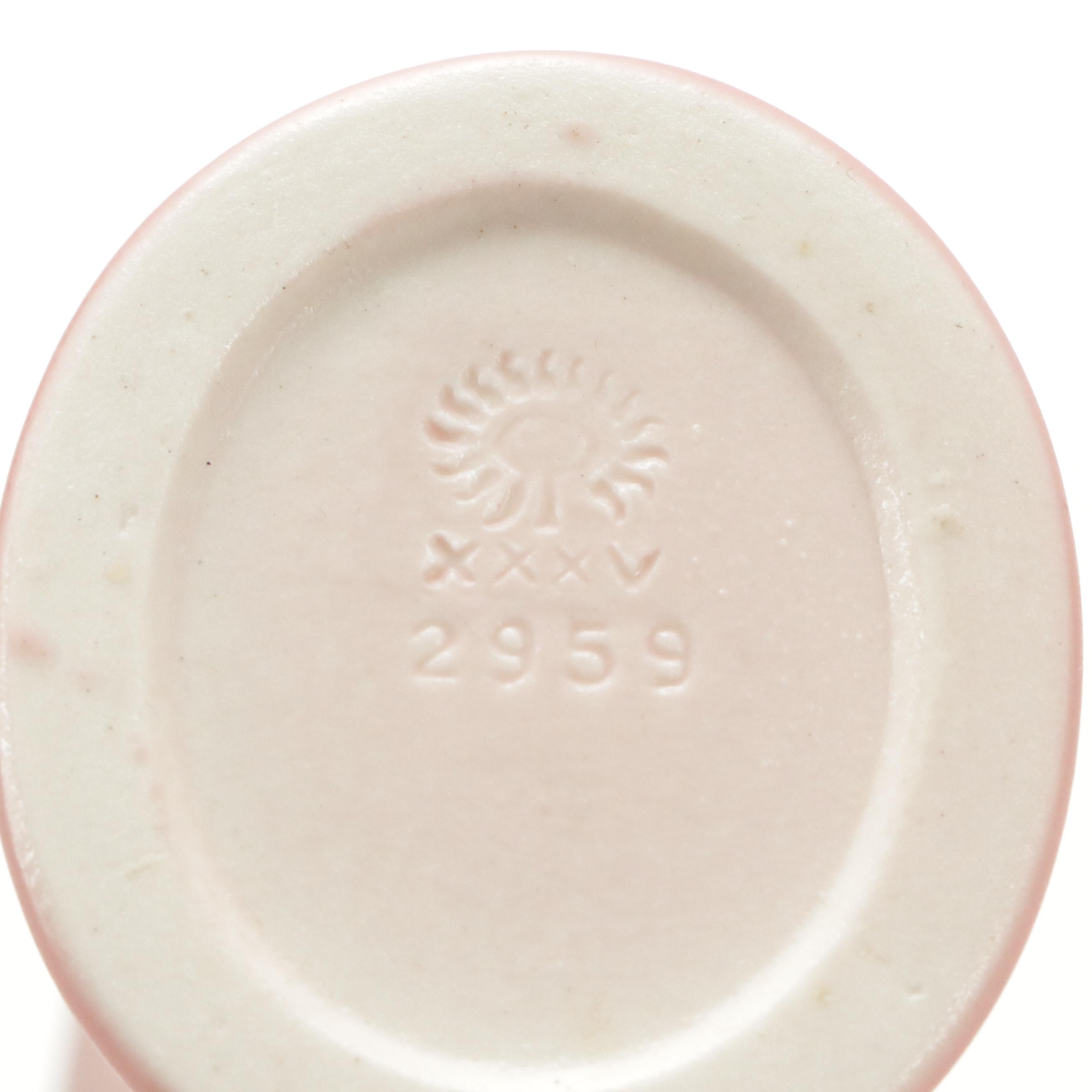 Rookwood Pottery Matte Glaze Ceramic Vases, 1922 and 1935