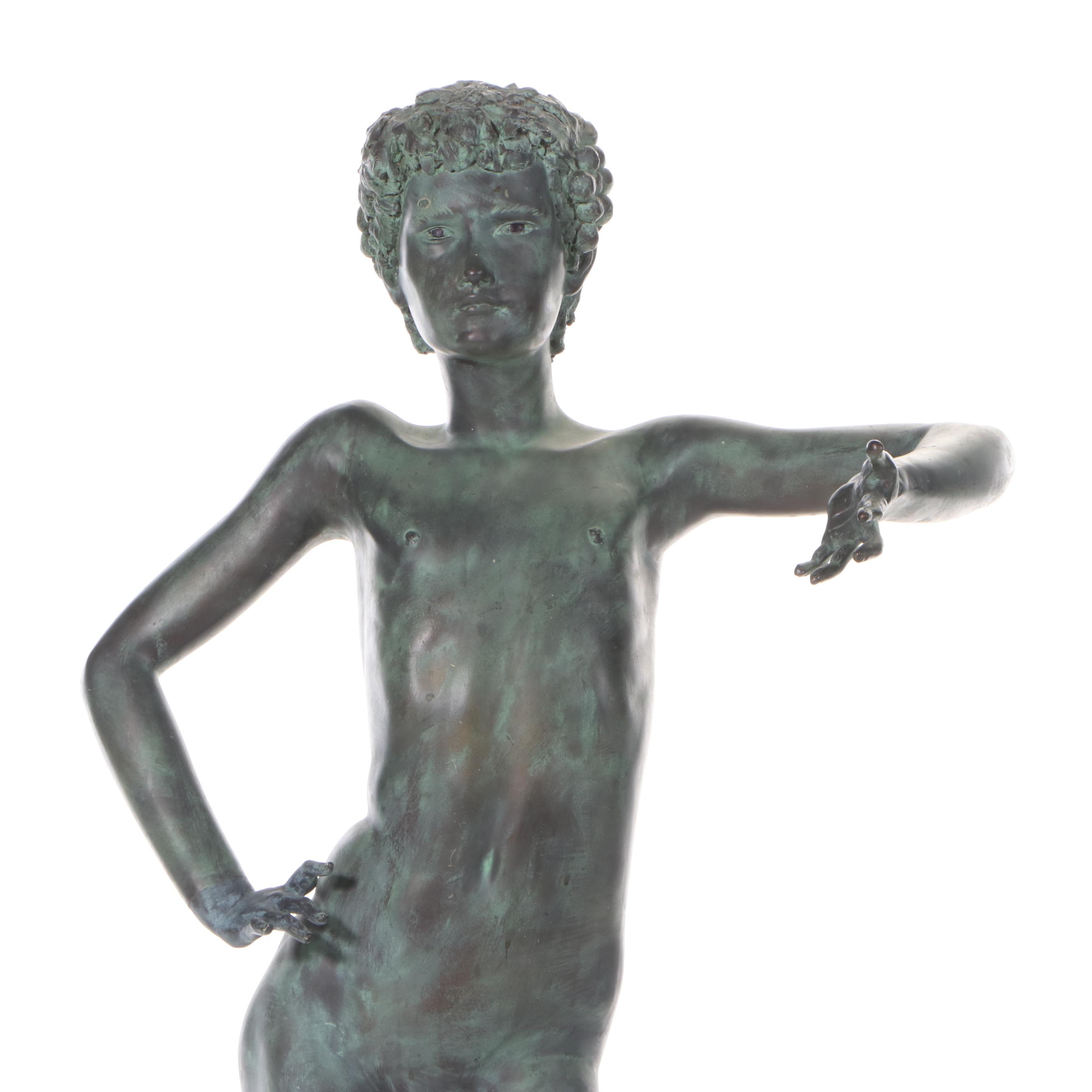 Gary Ross Life-Size Bronze-Finish Fiberglass Sculpture