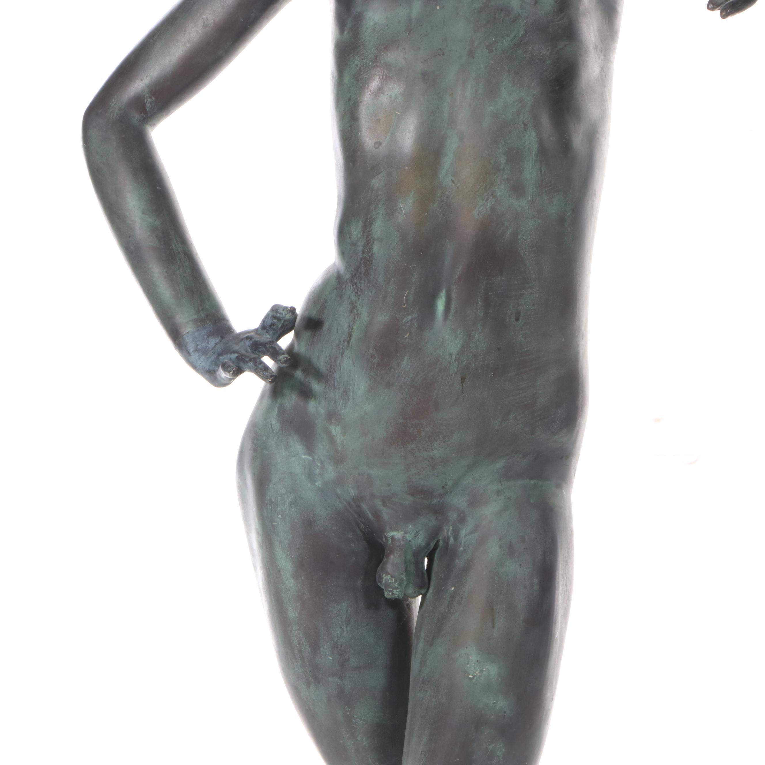 Gary Ross Life-Size Bronze-Finish Fiberglass Sculpture