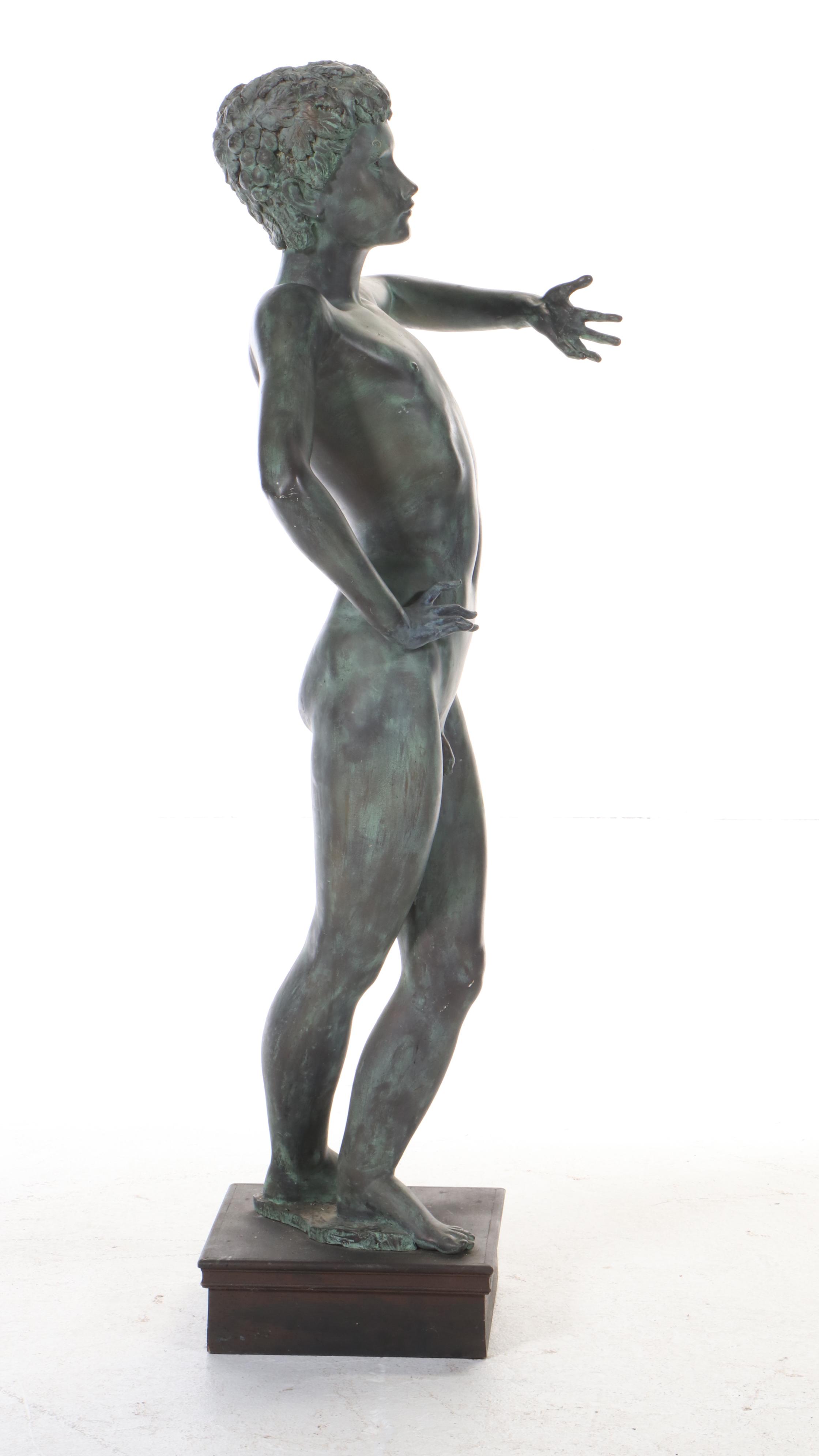 Gary Ross Life-Size Bronze-Finish Fiberglass Sculpture
