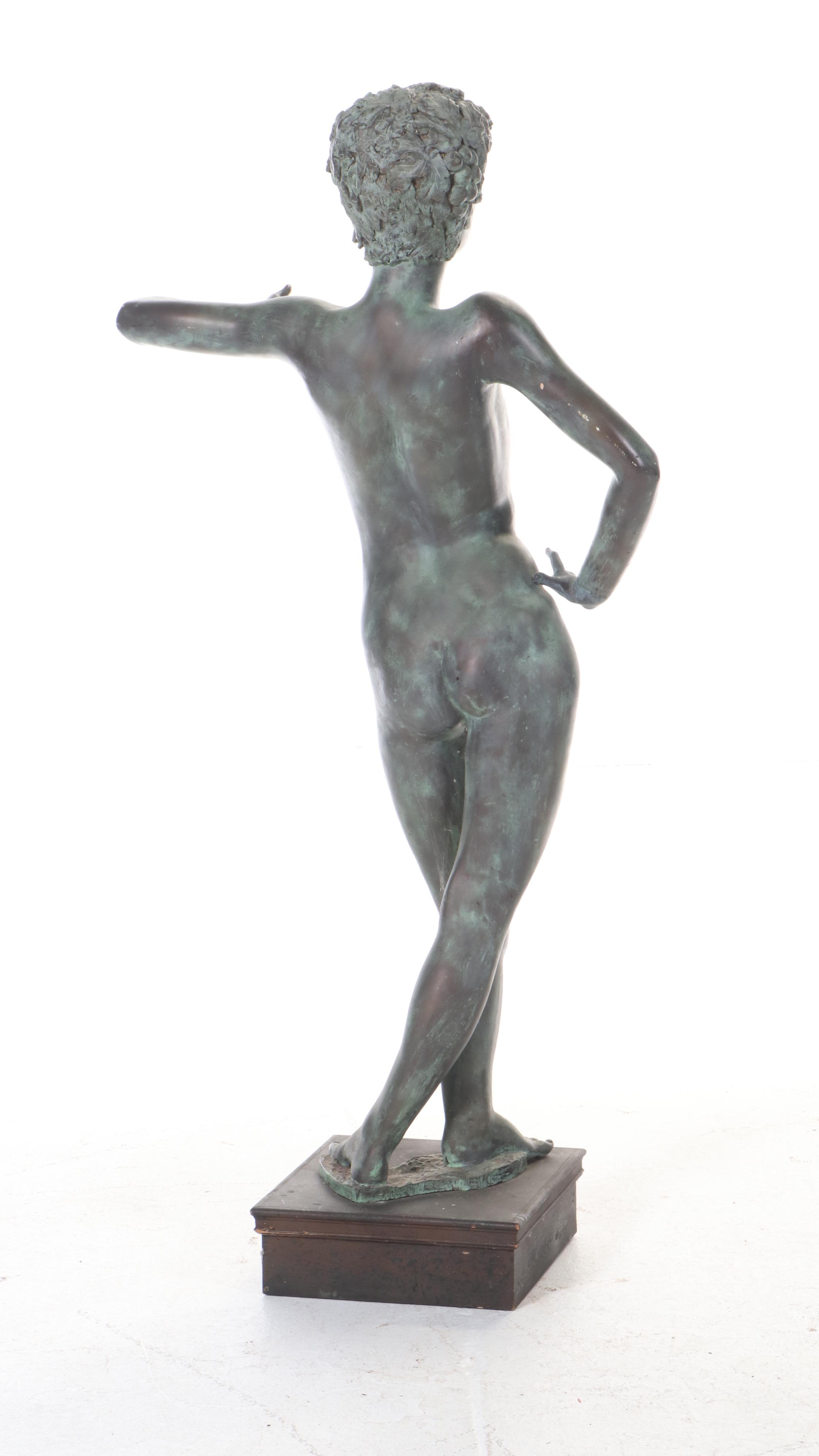 Gary Ross Life-Size Bronze-Finish Fiberglass Sculpture