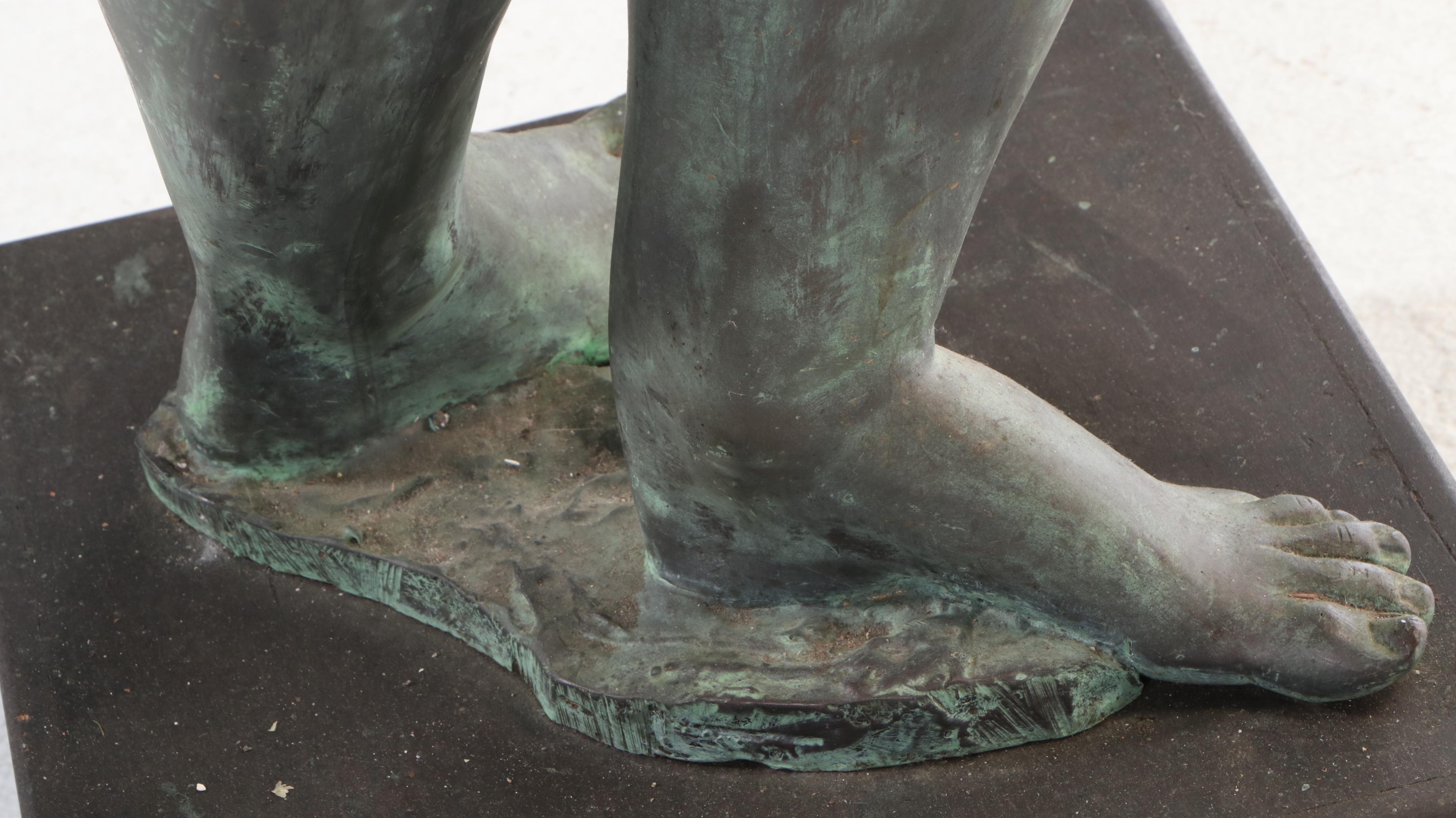 Gary Ross Life-Size Bronze-Finish Fiberglass Sculpture