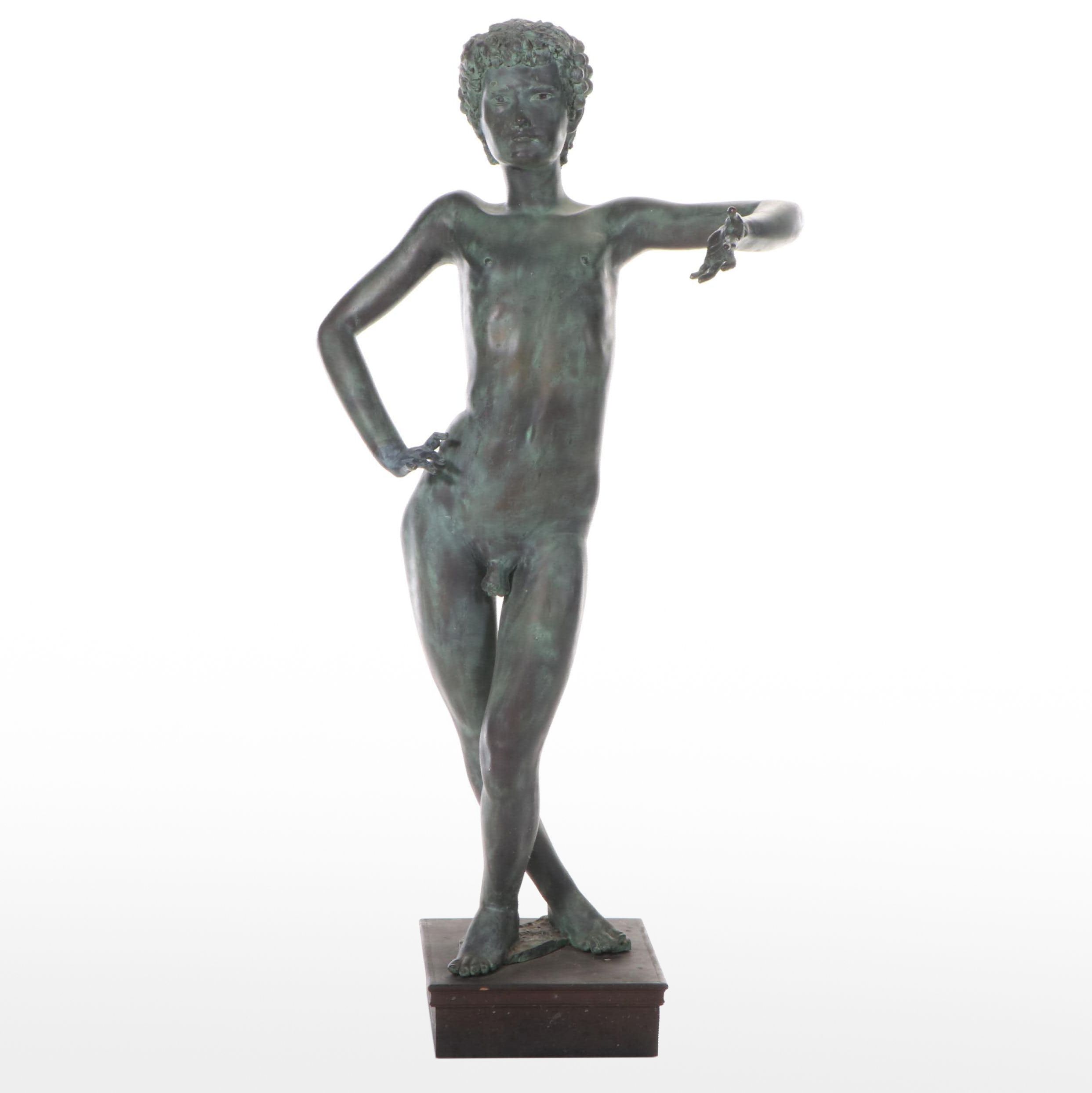 Gary Ross Life-Size Bronze-Finish Fiberglass Sculpture