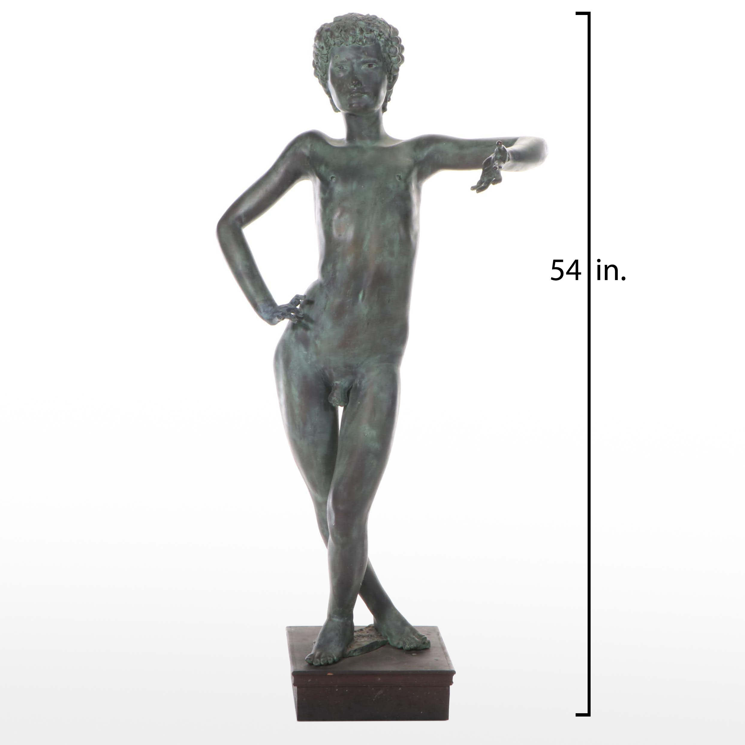 Gary Ross Life-Size Bronze-Finish Fiberglass Sculpture