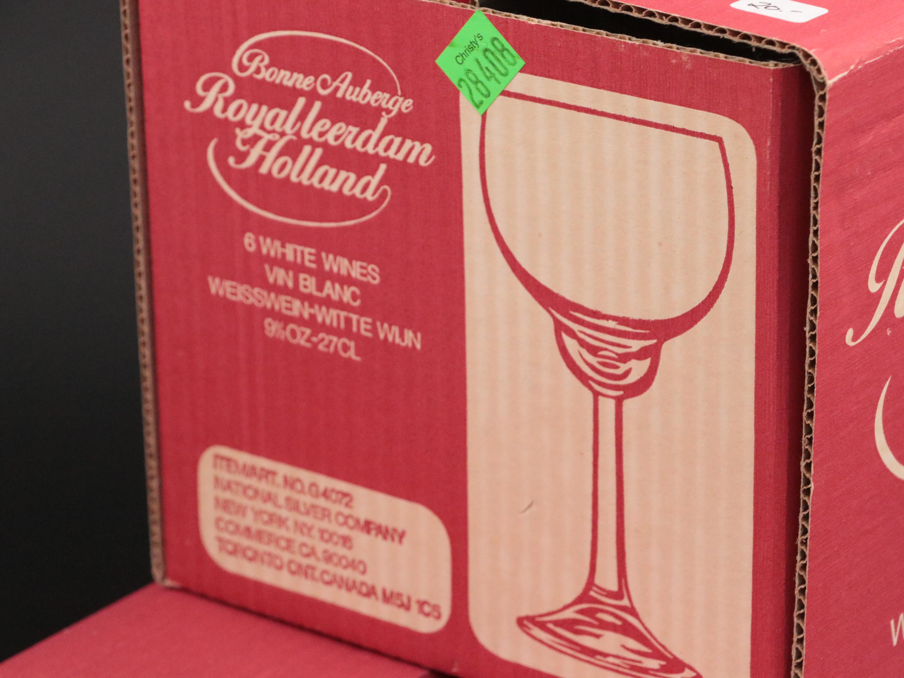 Royal Leerdam Wine Glasses with Other Stemware and Cocktail Glasses