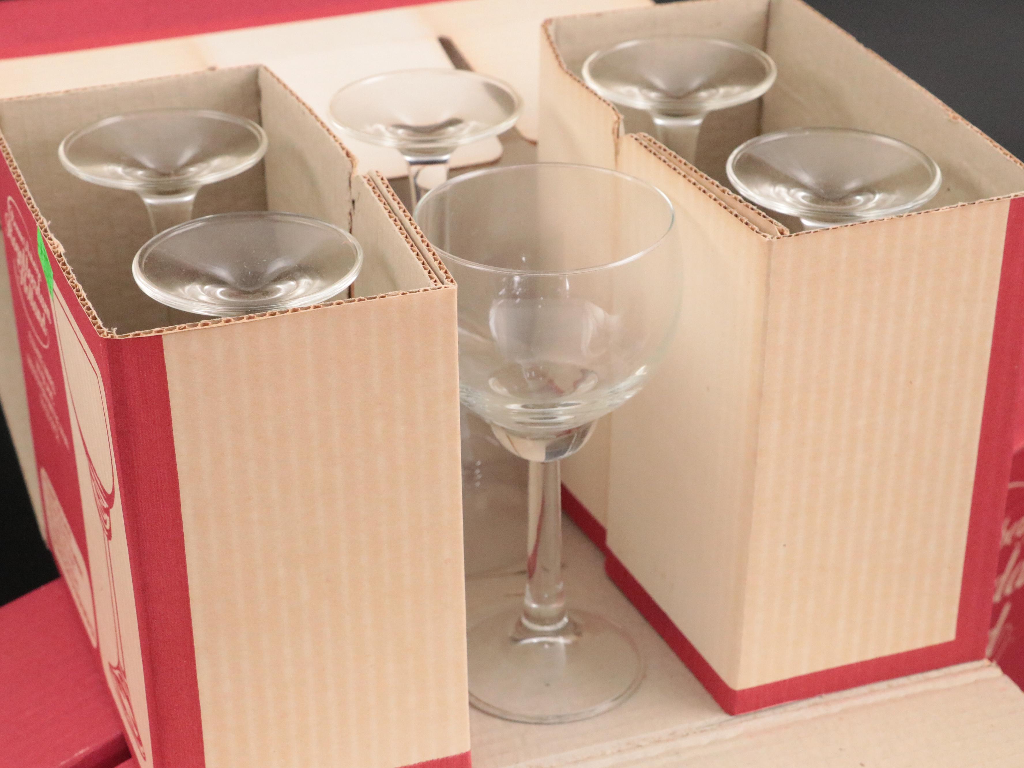Royal Leerdam Wine Glasses with Other Stemware and Cocktail Glasses