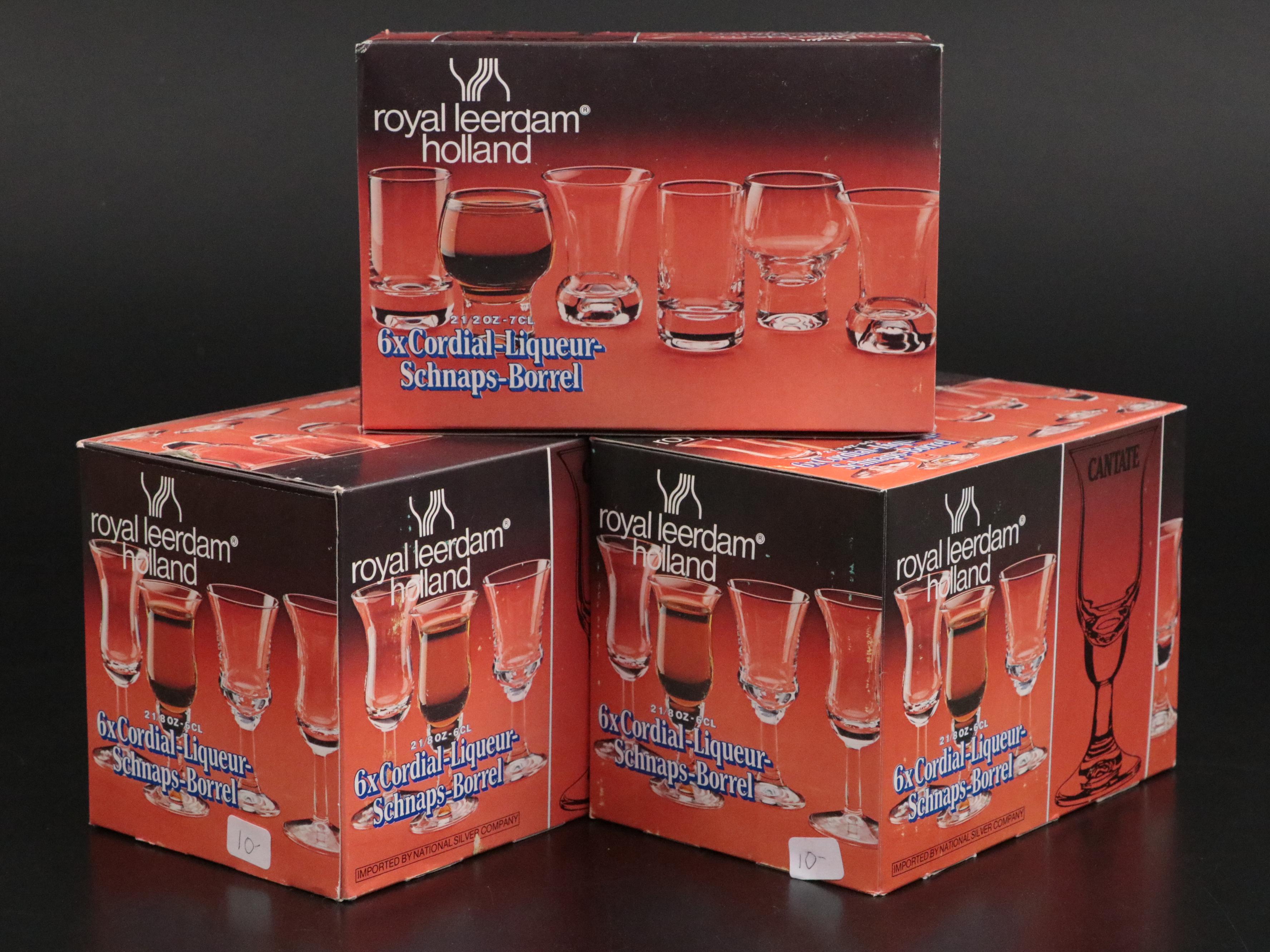 Royal Leerdam Wine Glasses with Other Stemware and Cocktail Glasses