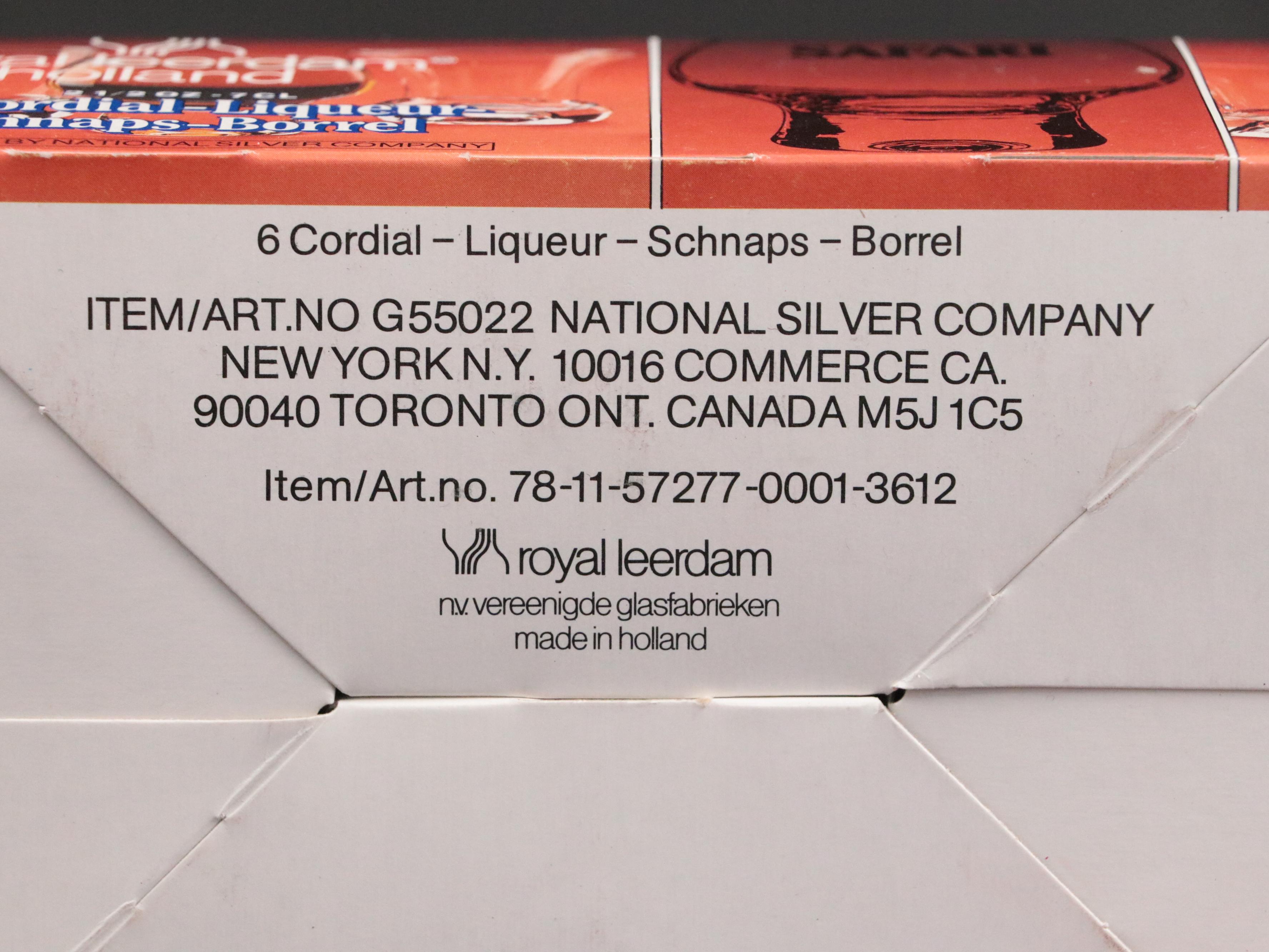 Royal Leerdam Wine Glasses with Other Stemware and Cocktail Glasses