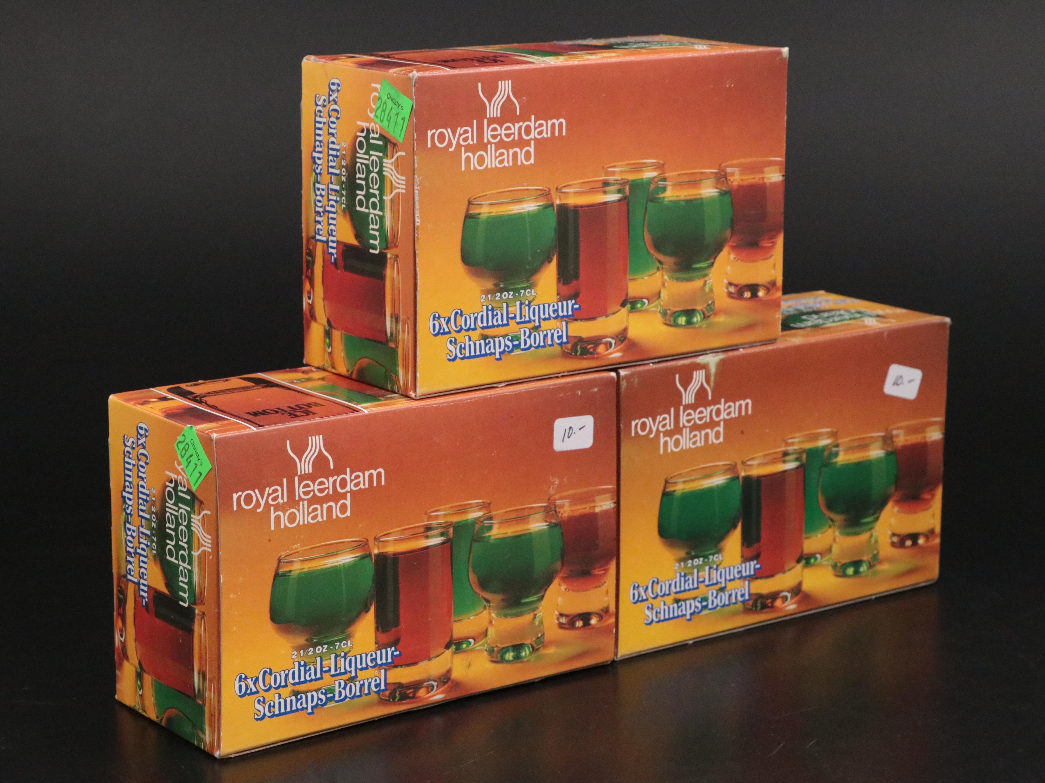 Royal Leerdam Wine Glasses with Other Stemware and Cocktail Glasses