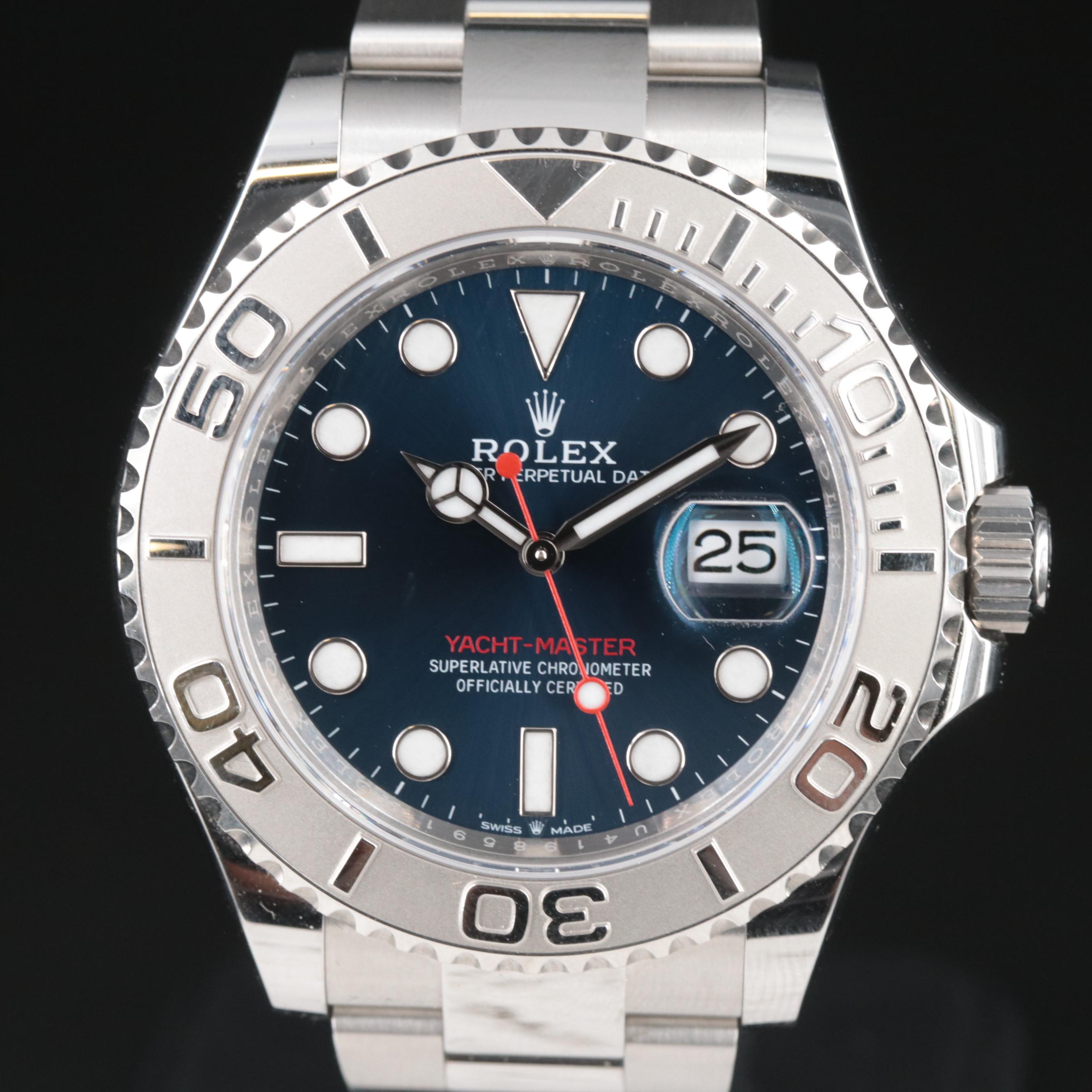 Rolex Yacht-Master 40 Cobalt Blue Dial Rolesium Watch