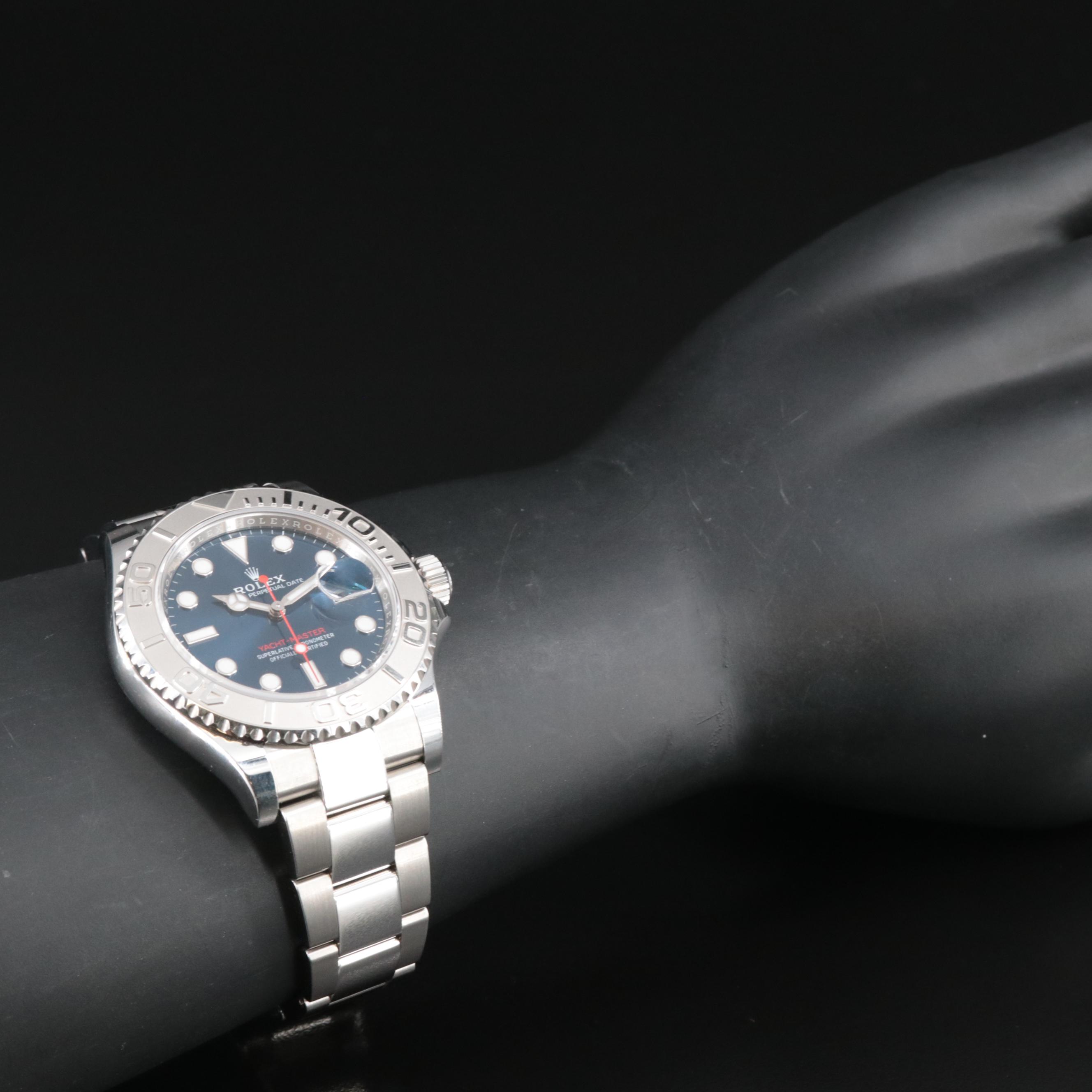 Rolex Yacht-Master 40 Cobalt Blue Dial Rolesium Watch