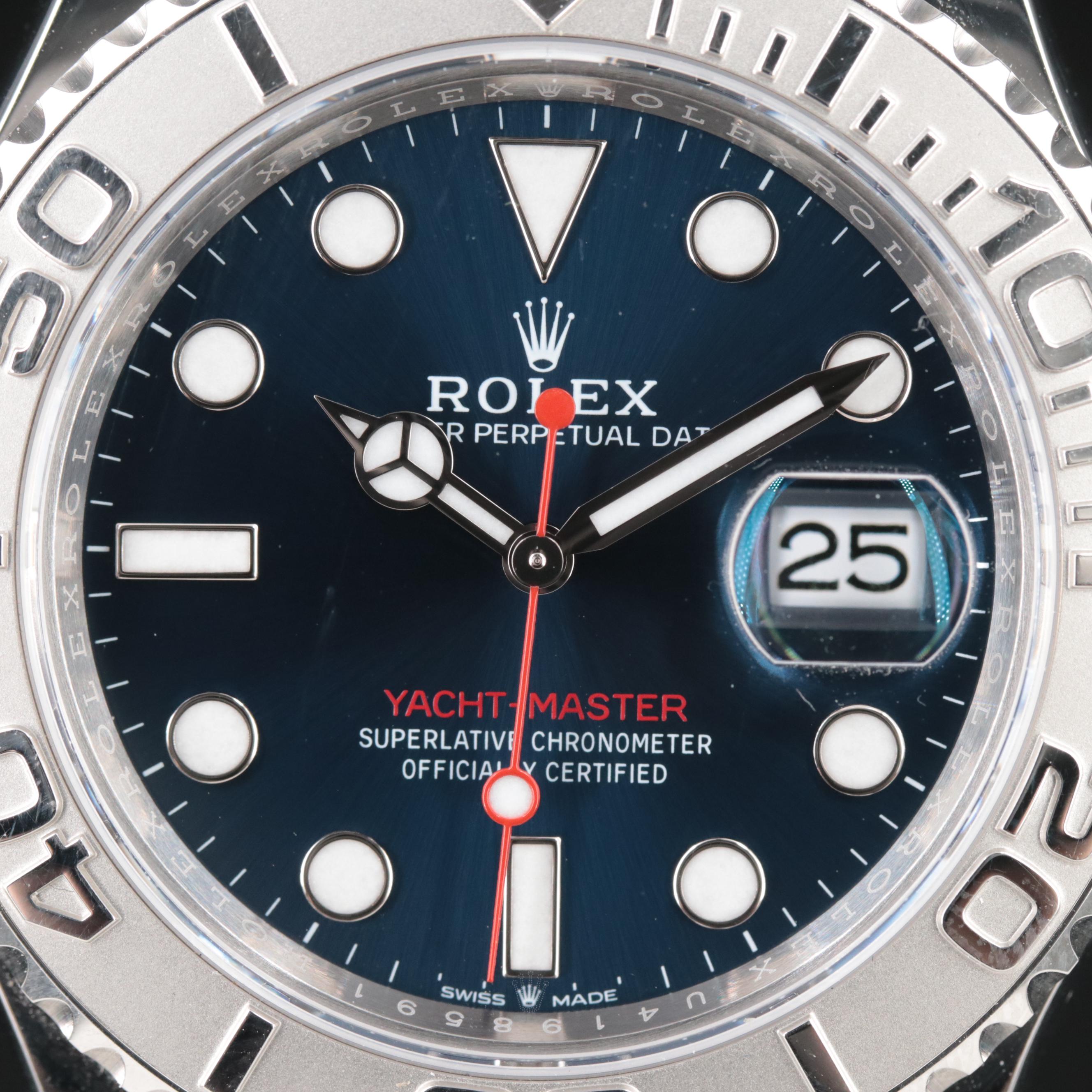 Rolex Yacht-Master 40 Cobalt Blue Dial Rolesium Watch
