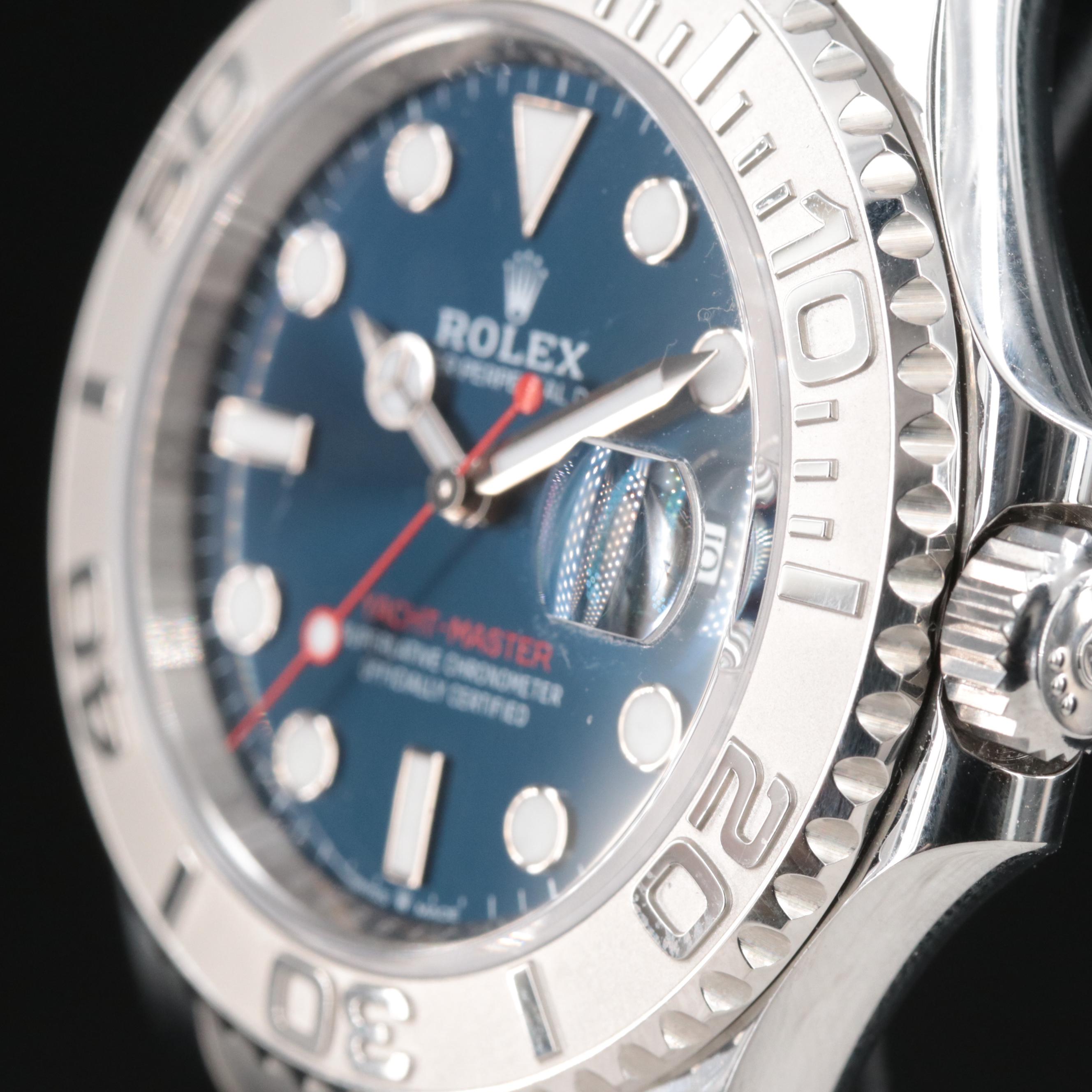 Rolex Yacht-Master 40 Cobalt Blue Dial Rolesium Watch