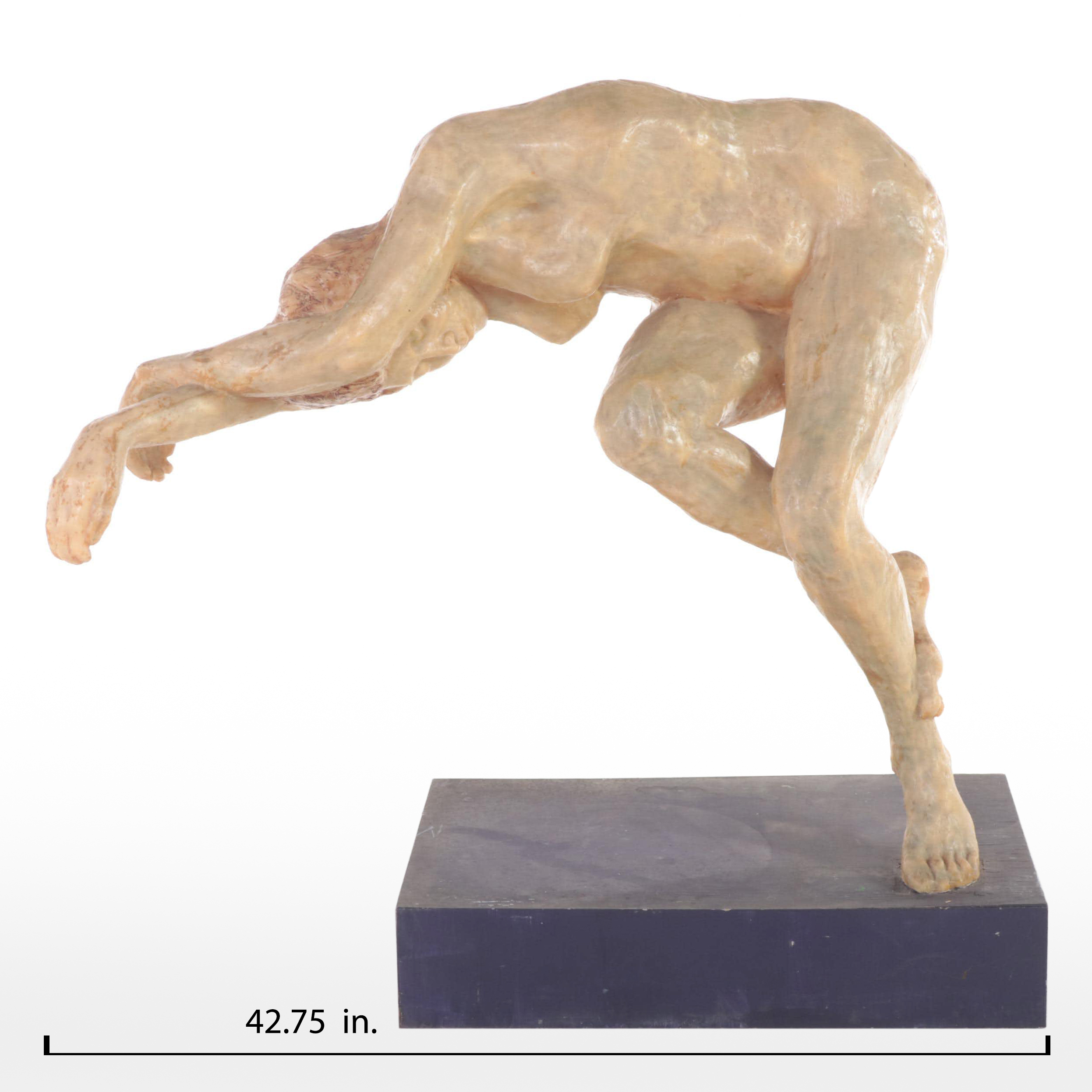 Gary Ross Life-Size Recumbent Female Nude Fiberglass Sculpture