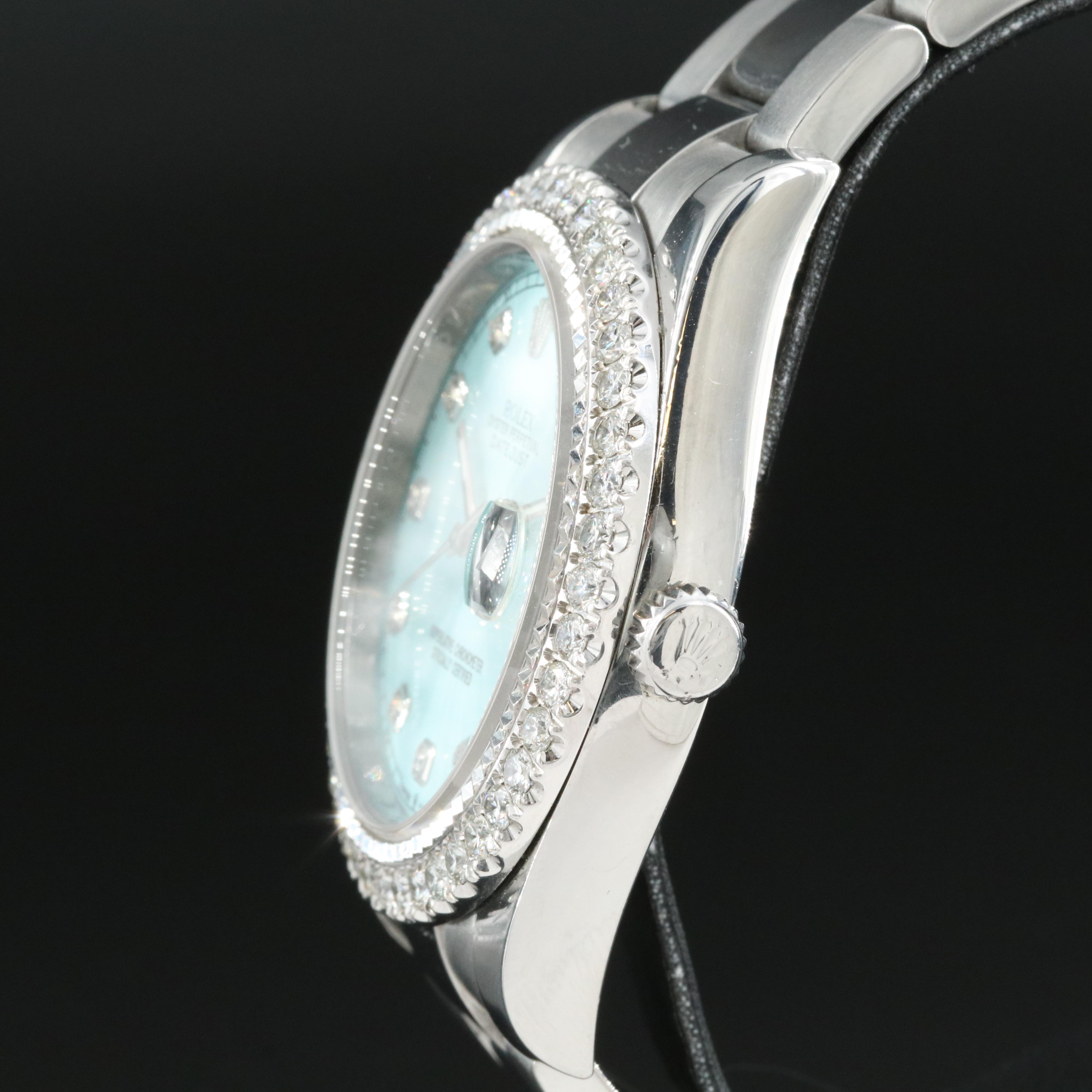 Rolex Datejust II 2.40 CTW Custom Diamond Watch