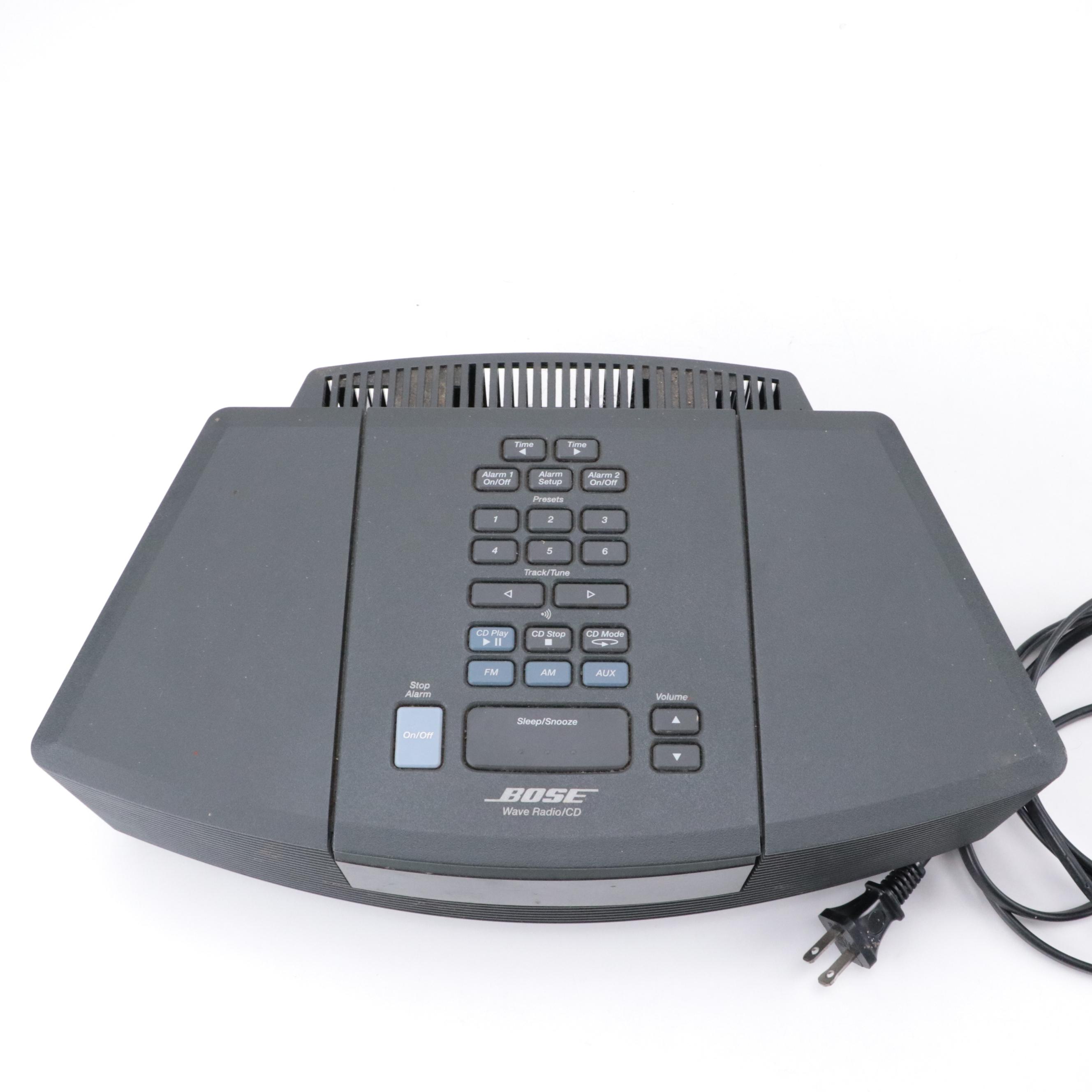 Bose Wave Radio/CD Player Bedside Alarm Clock, Model AWRC1G EBTH