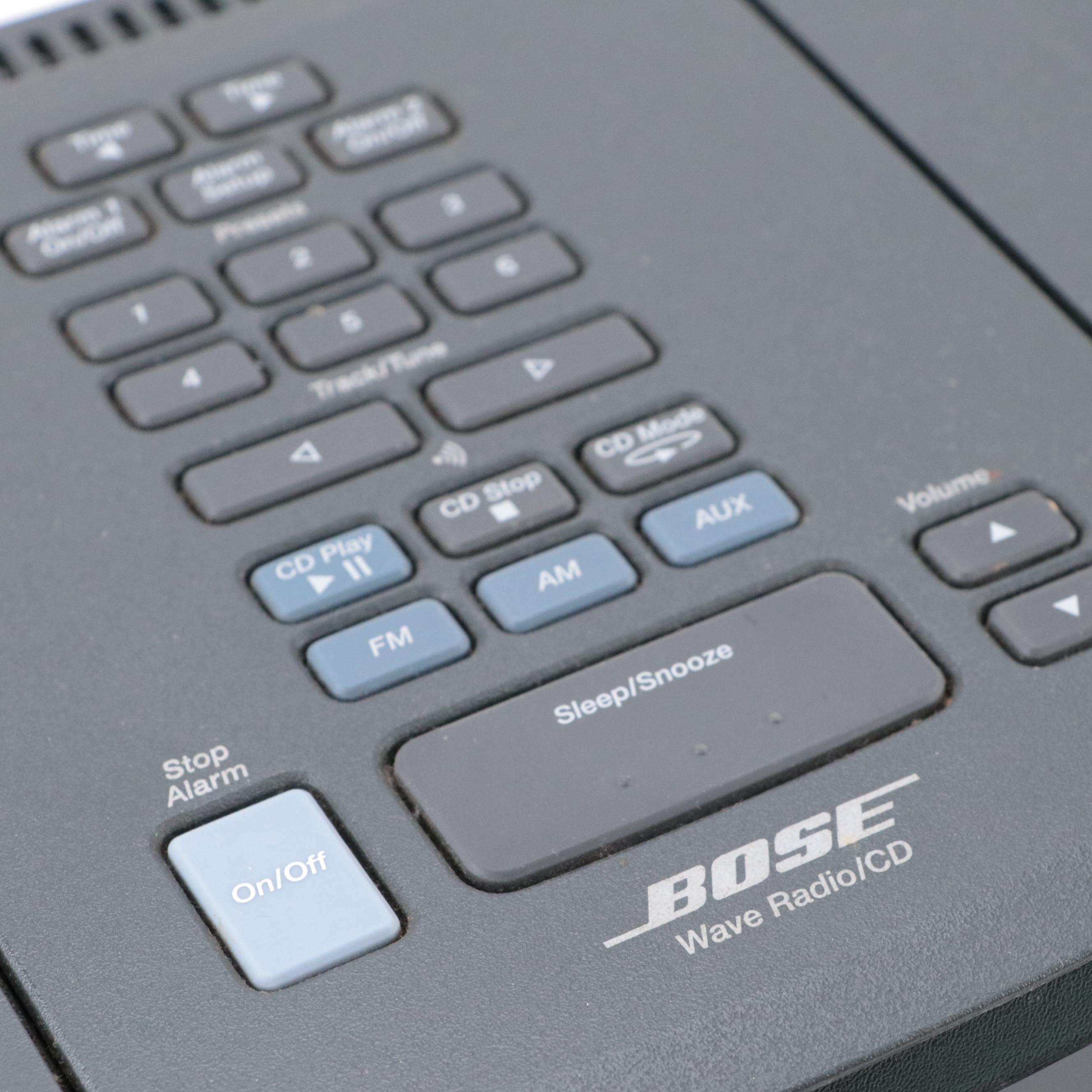 Bose Wave Radio/CD Player Bedside Alarm Clock, Model AWRC1G