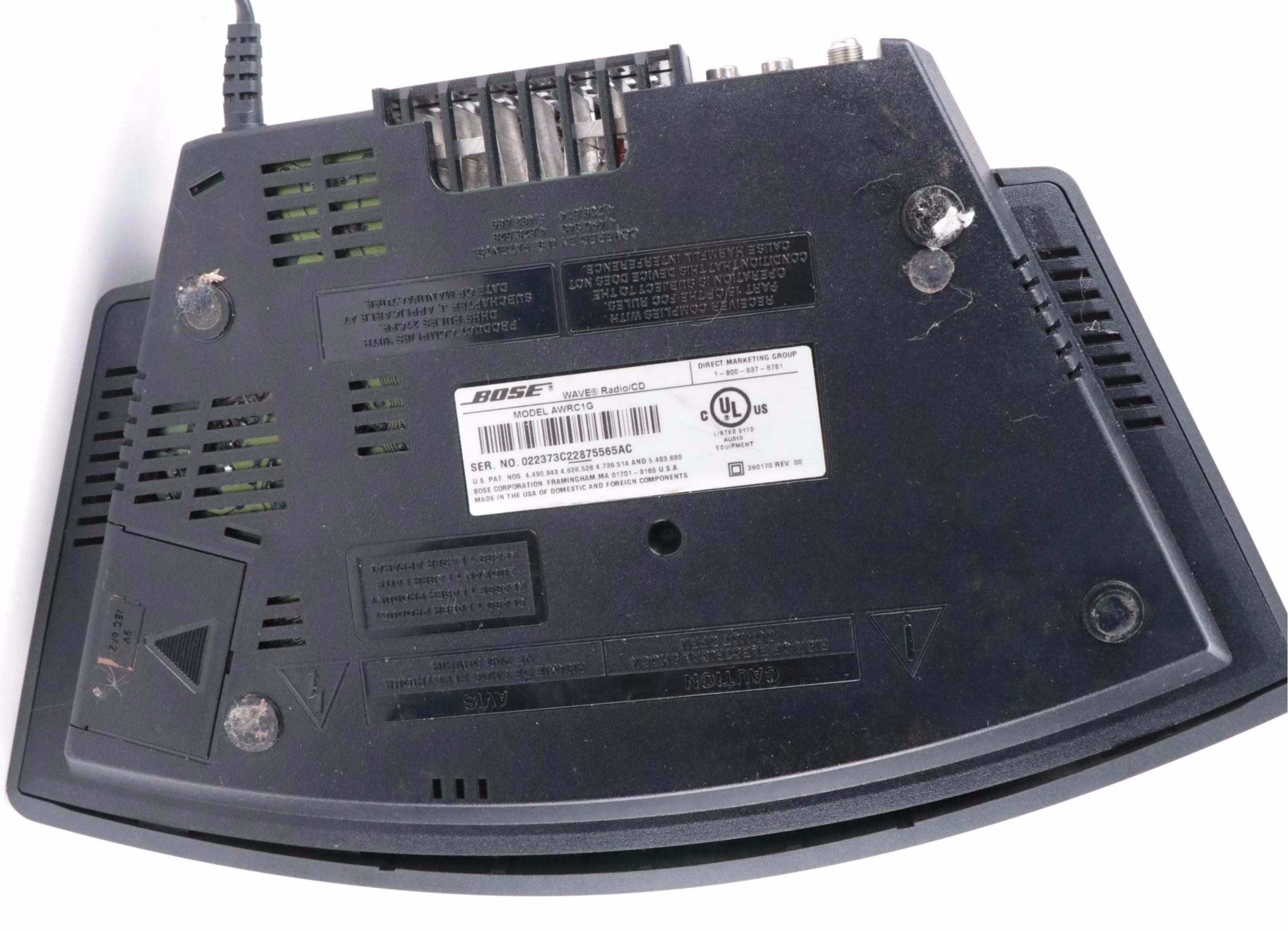 Bose Wave Radio/CD Player Bedside Alarm Clock, Model AWRC1G EBTH