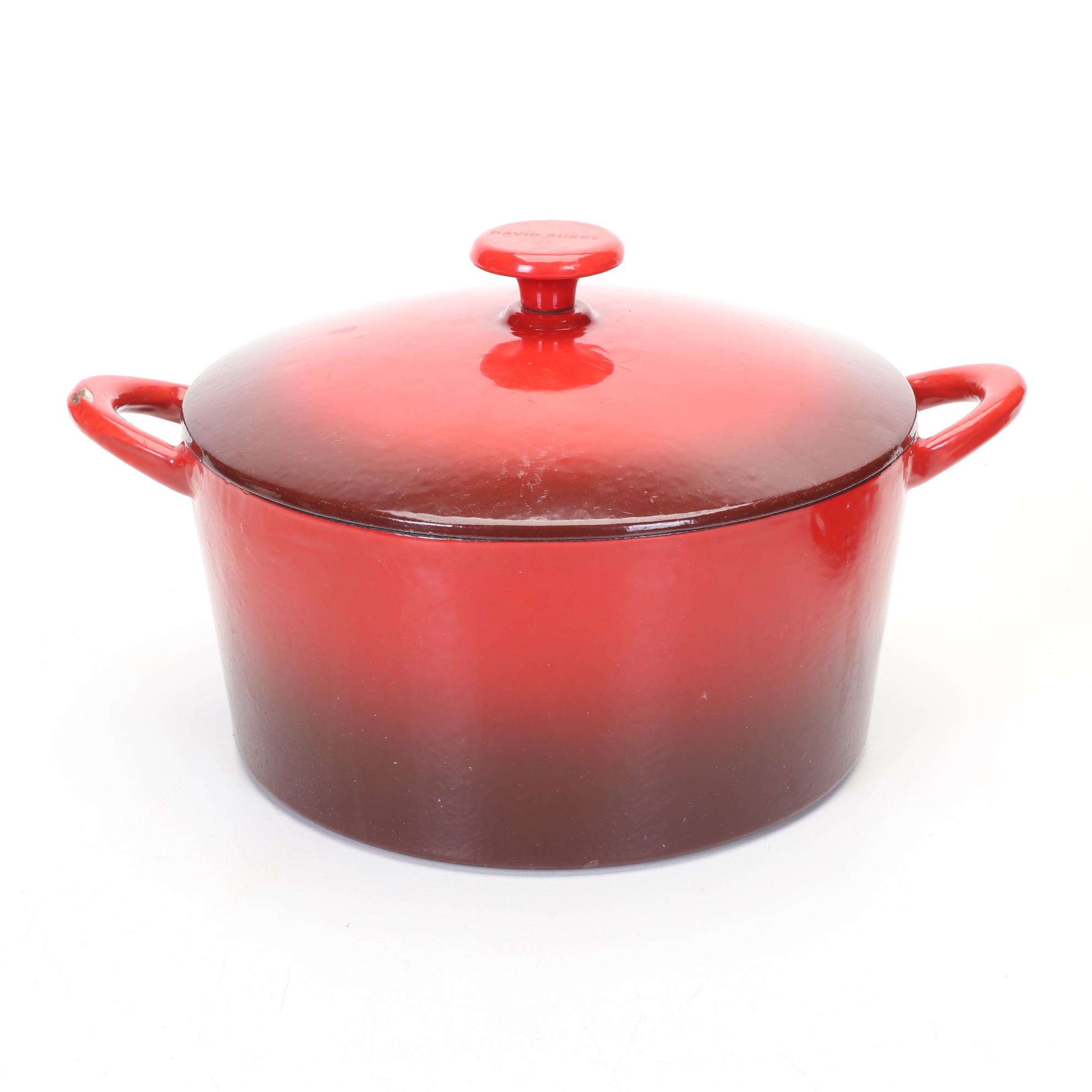 David Burke Enamel Cast Iron Dutch Oven with Other Bakeware and Kitchenware