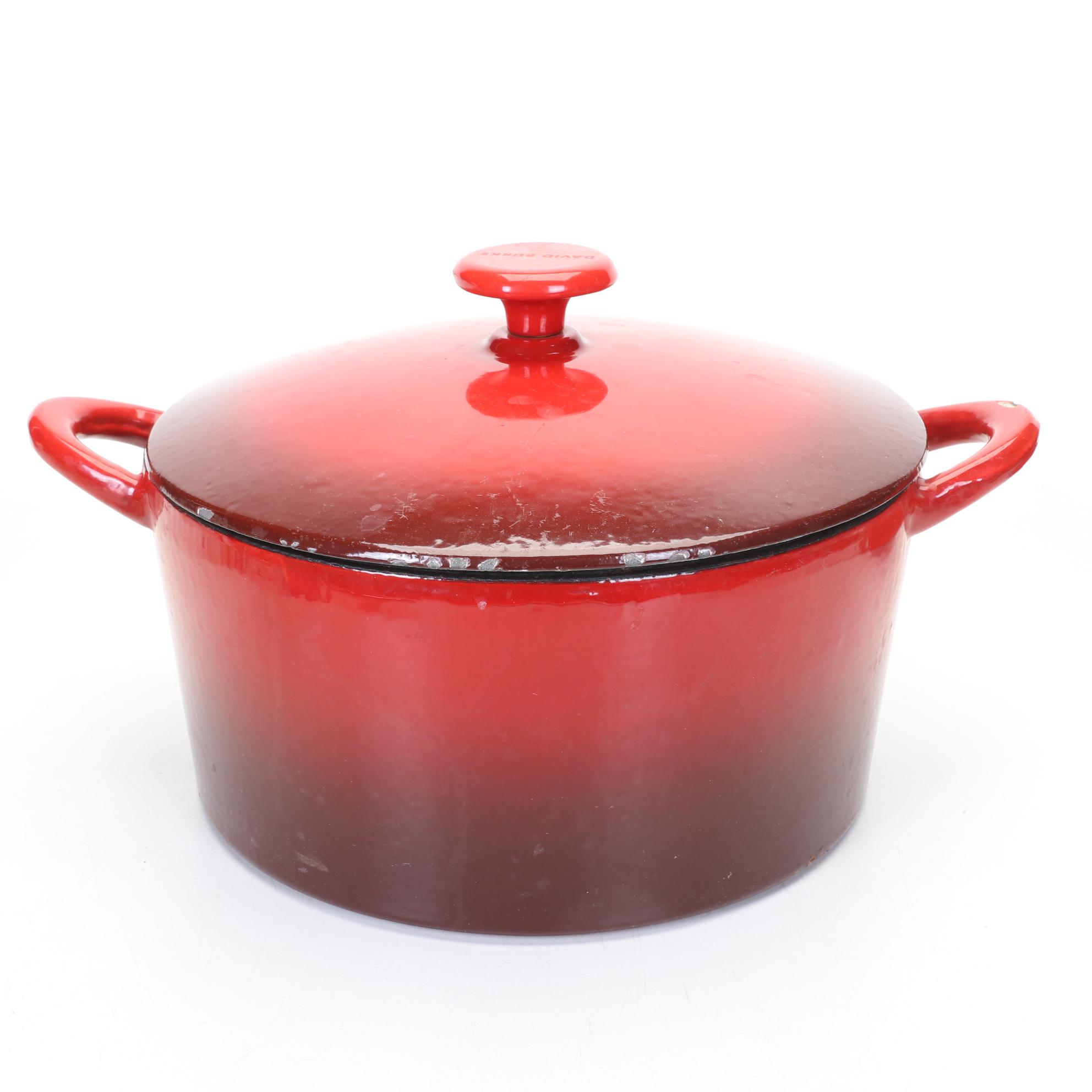 David Burke Enamel Cast Iron Dutch Oven with Other Bakeware and Kitchenware