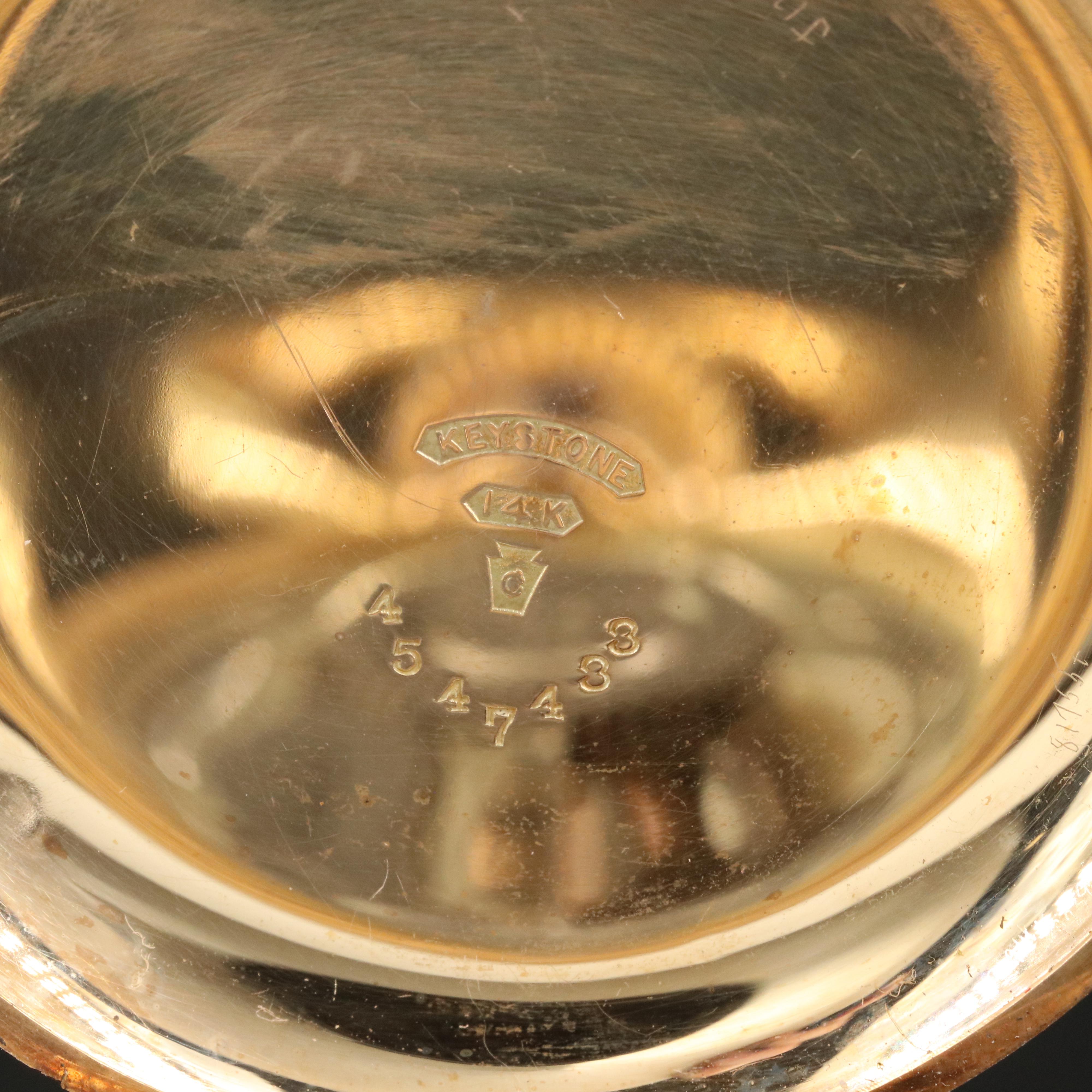 14K Swiss Movement Hunting Case Pocket Watch