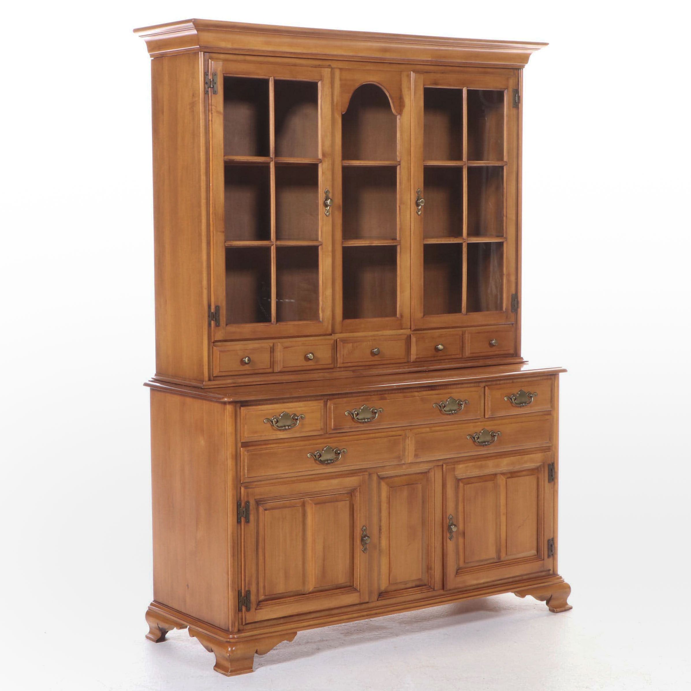 Taylor-Jamestown Federal Style Maple China Cabinet