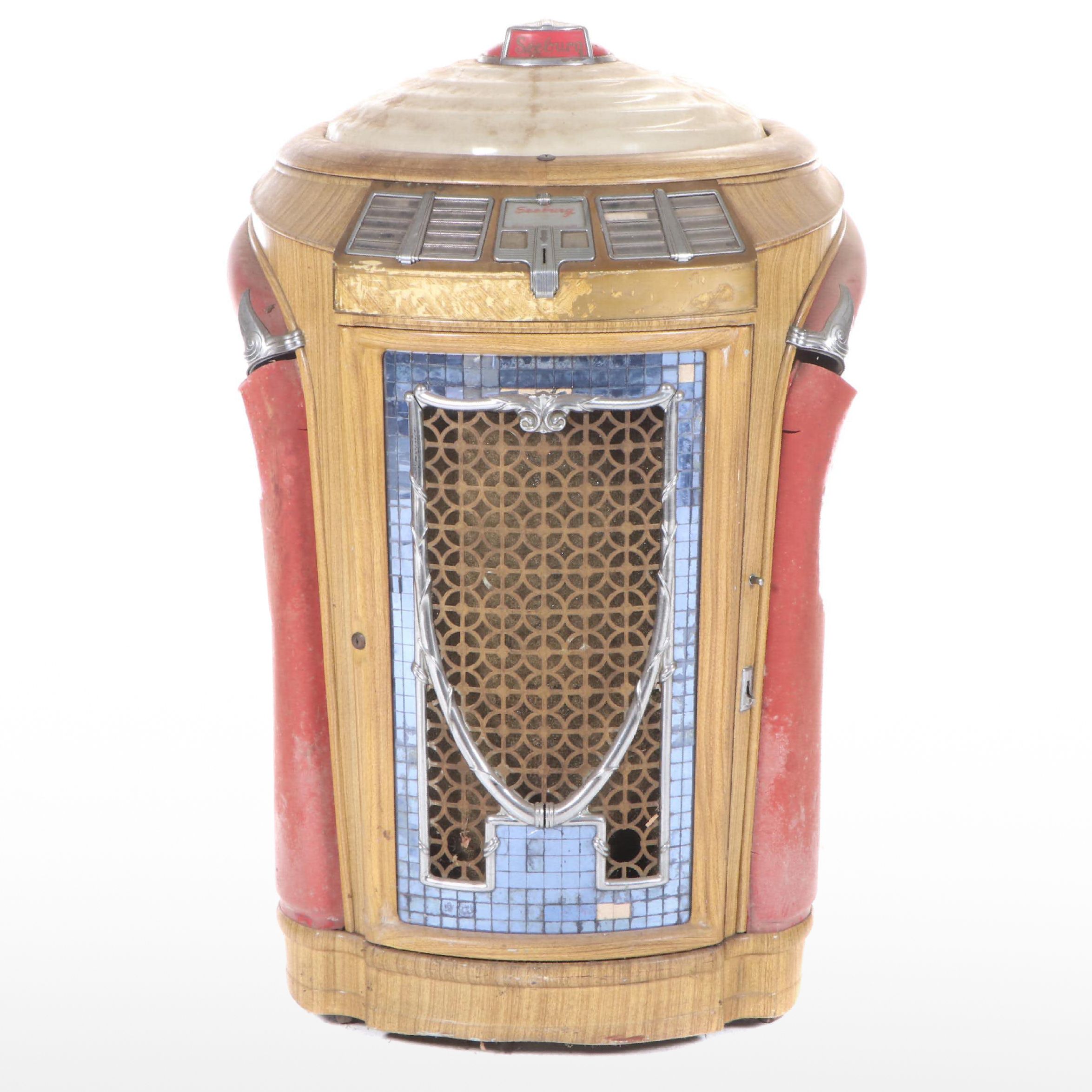 Seeburg Symphonola Record Changer "Special" Art Deco Oak Veneer Jukebox